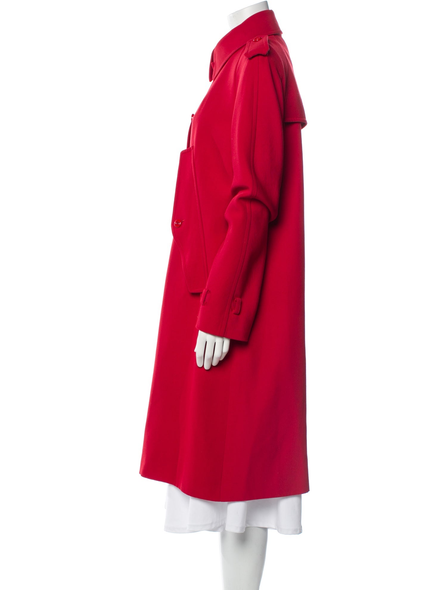 Michael Kors Collection Virgin Wool Trench Coat