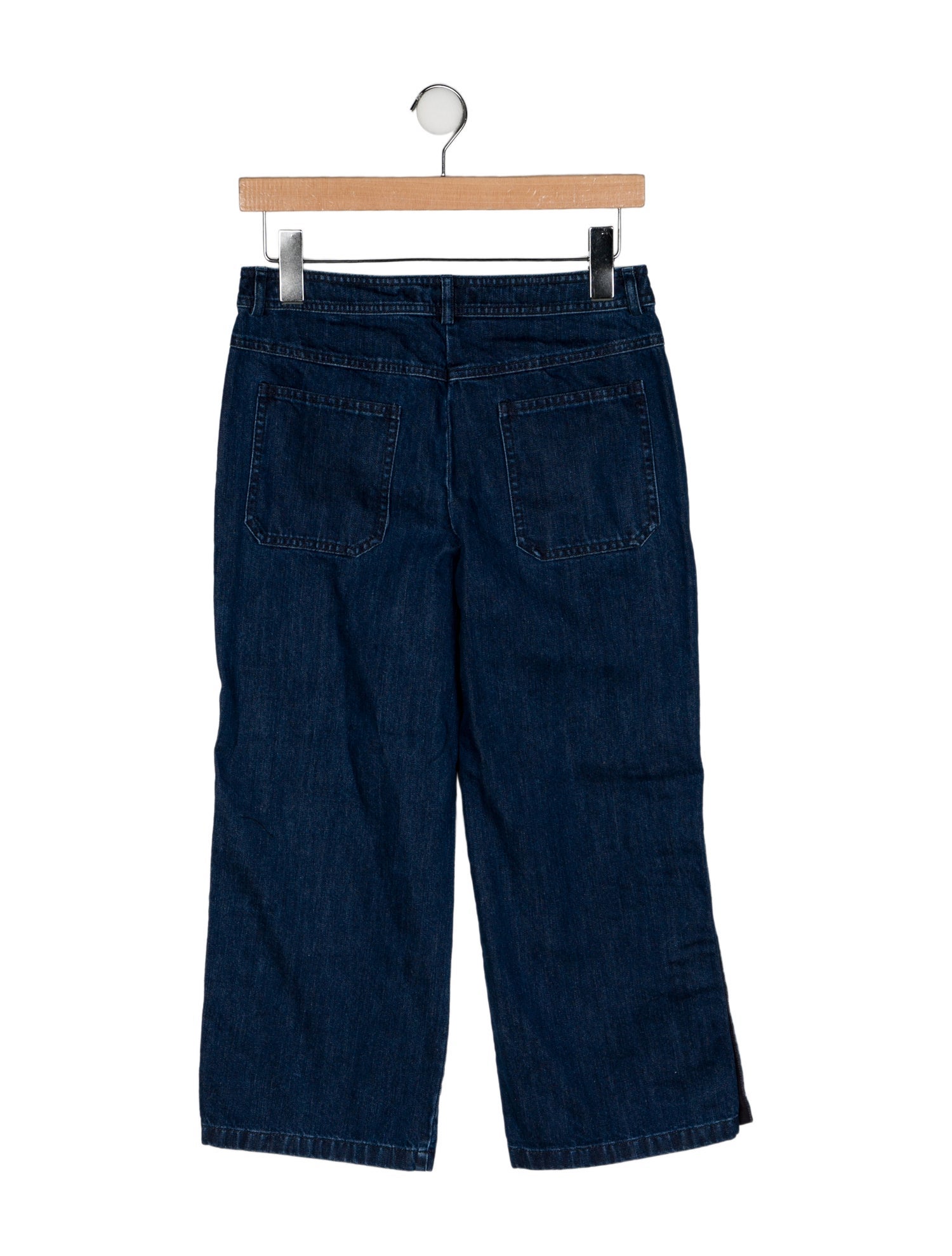 Michael Kors Collection Mid-Rise Wide Leg Jeans