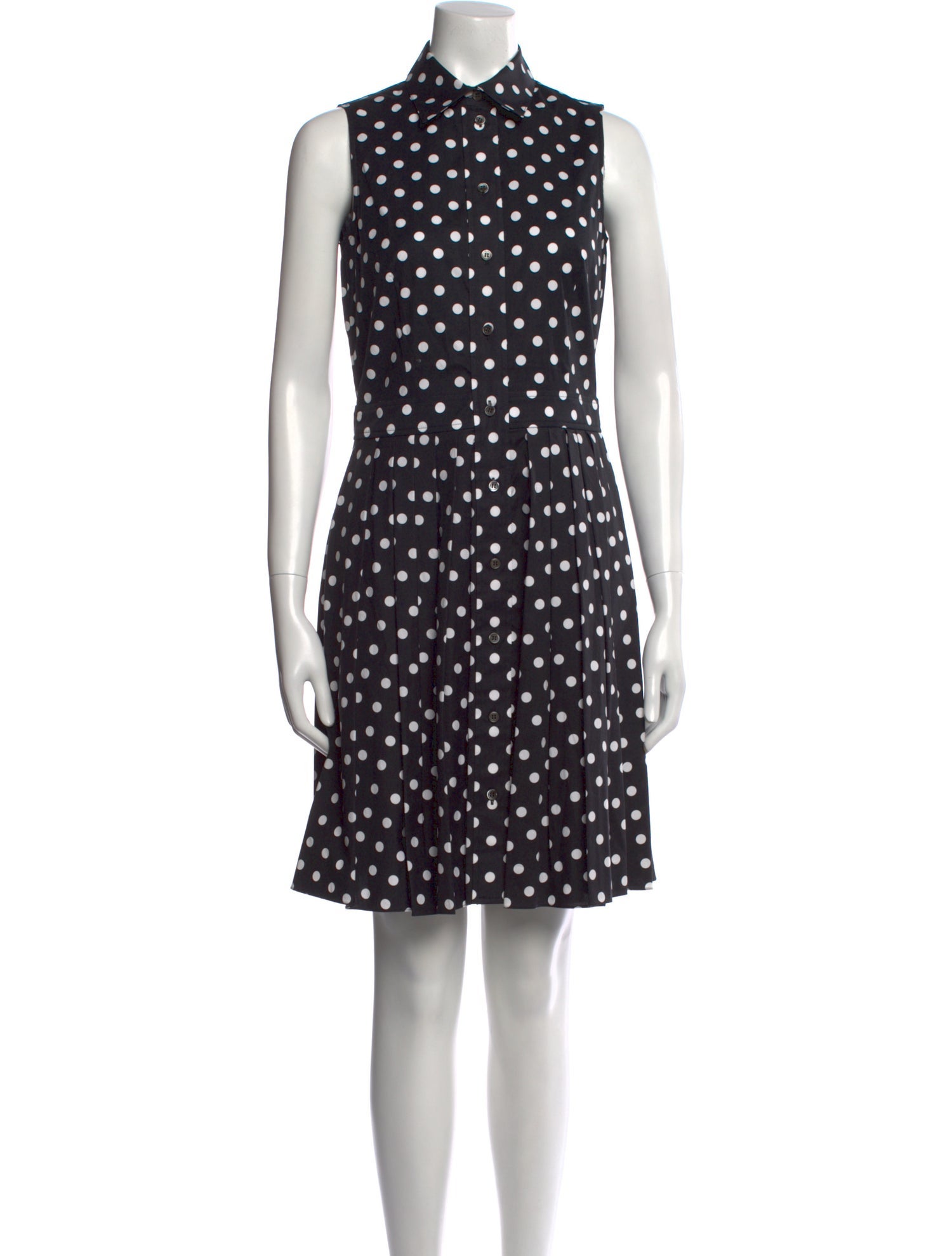 Michael Kors Collection Polka Dot Print Knee-Length Dress w/ Tags