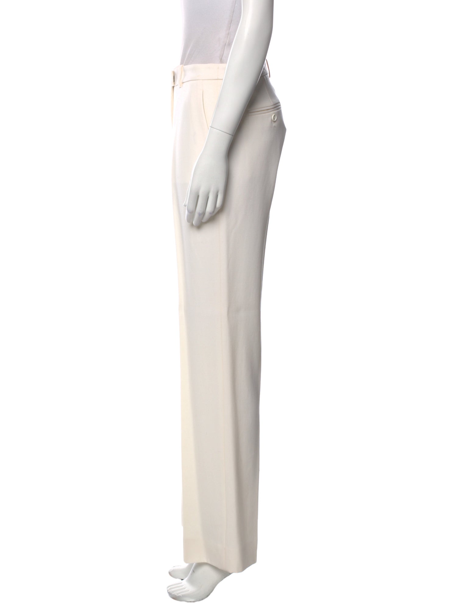 Michael Kors Collection Virgin Wool Wide Leg Pants