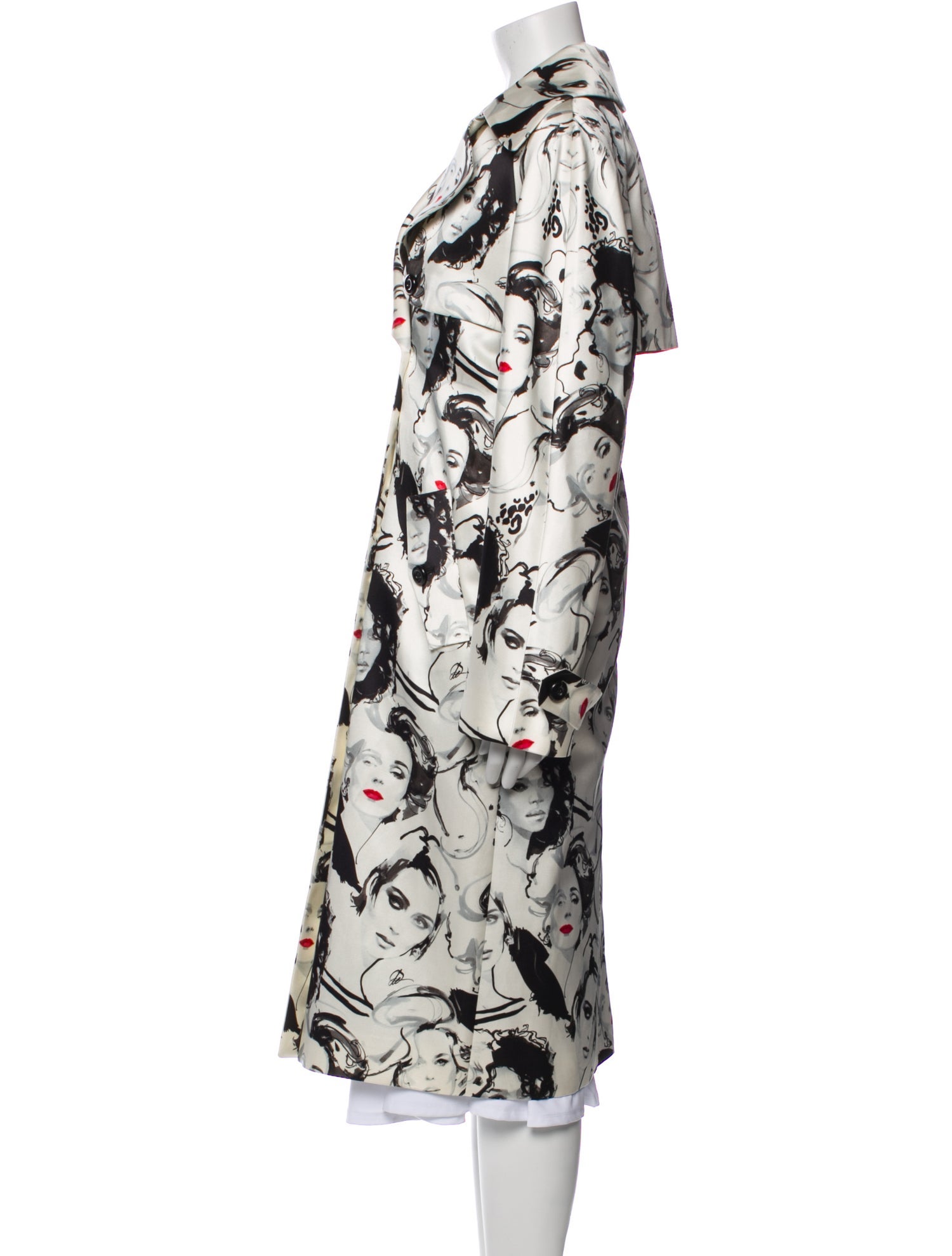 Michael Kors Collection Printed Trench Coat