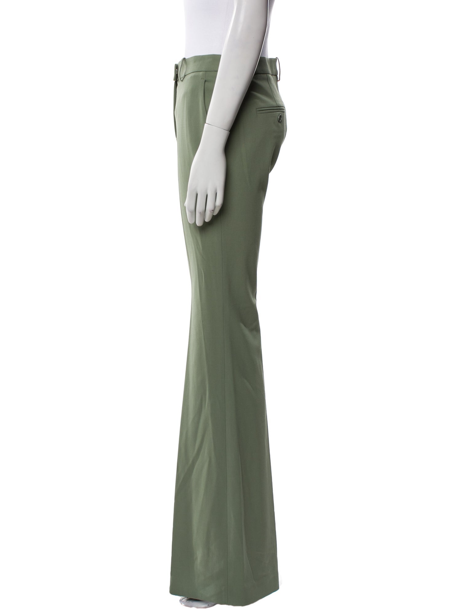 Michael Kors Collection Virgin Wool Wide Leg Pants
