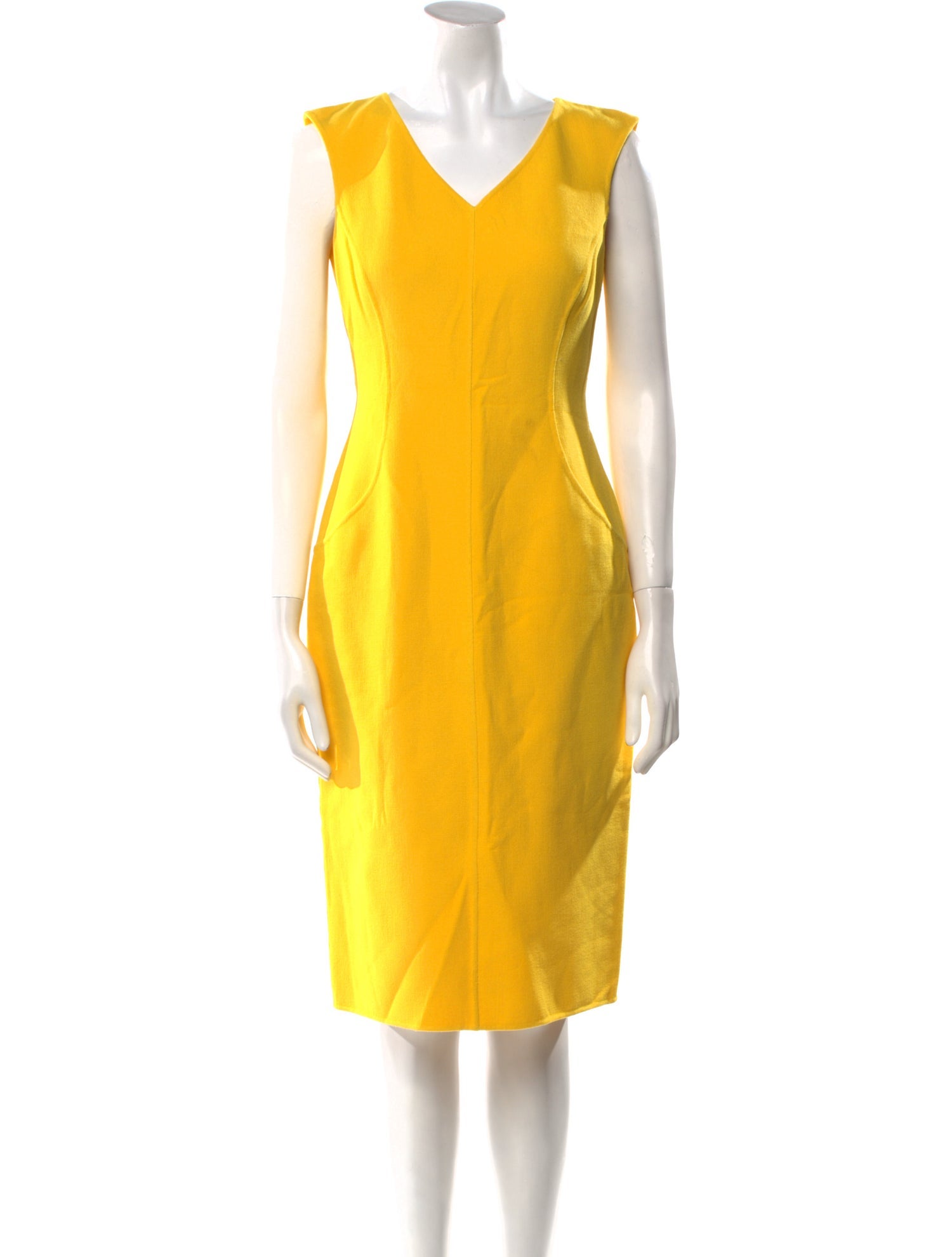 Michael Kors Collection Virgin Wool Knee-Length Dress