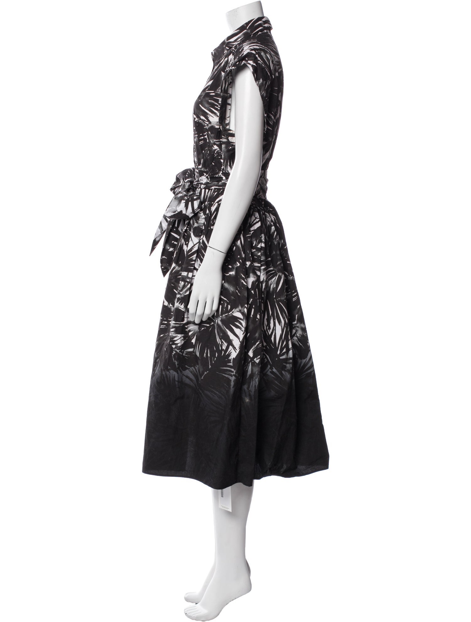 Michael Kors Collection Printed Midi Length Dress