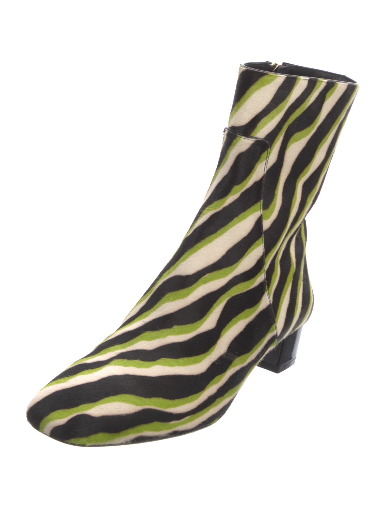 Michael Kors Collection Ponyhair Animal Print Boots