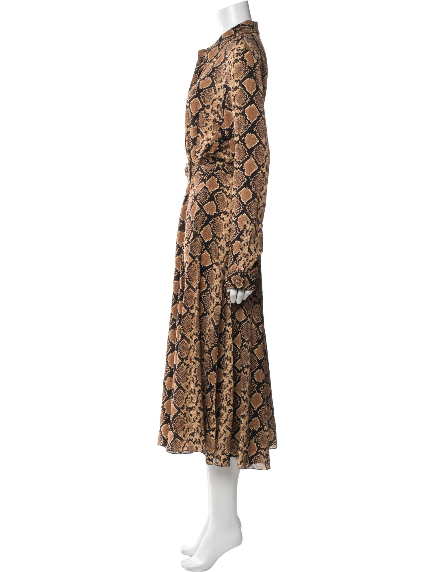 Michael Kors Collection Animal Print Long Dress