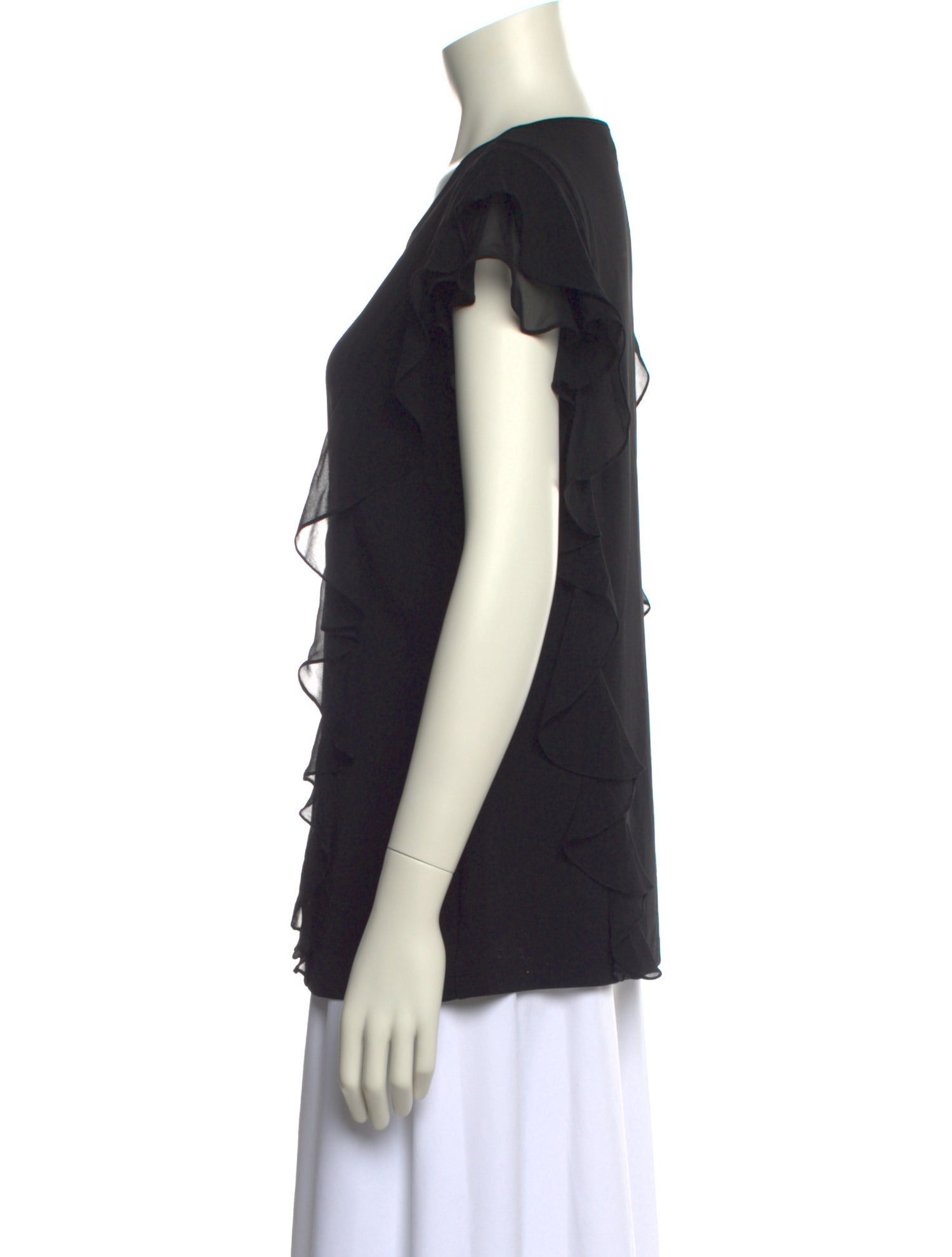 Michael Kors Collection Scoop Neck Short Sleeve T-Shirt