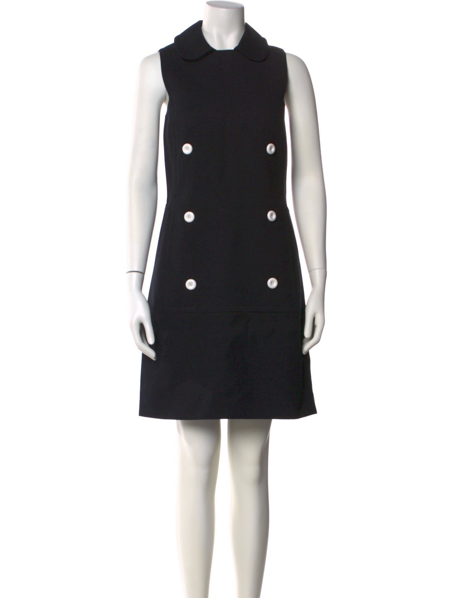 Michael Kors Collection Mock Neck Knee-Length Dress