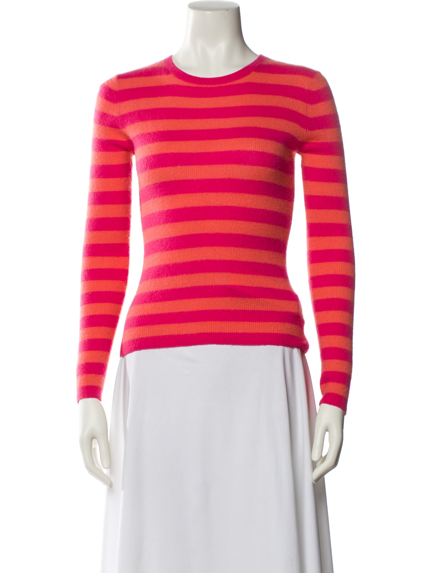 Michael Kors Collection Striped Crew Neck Sweater