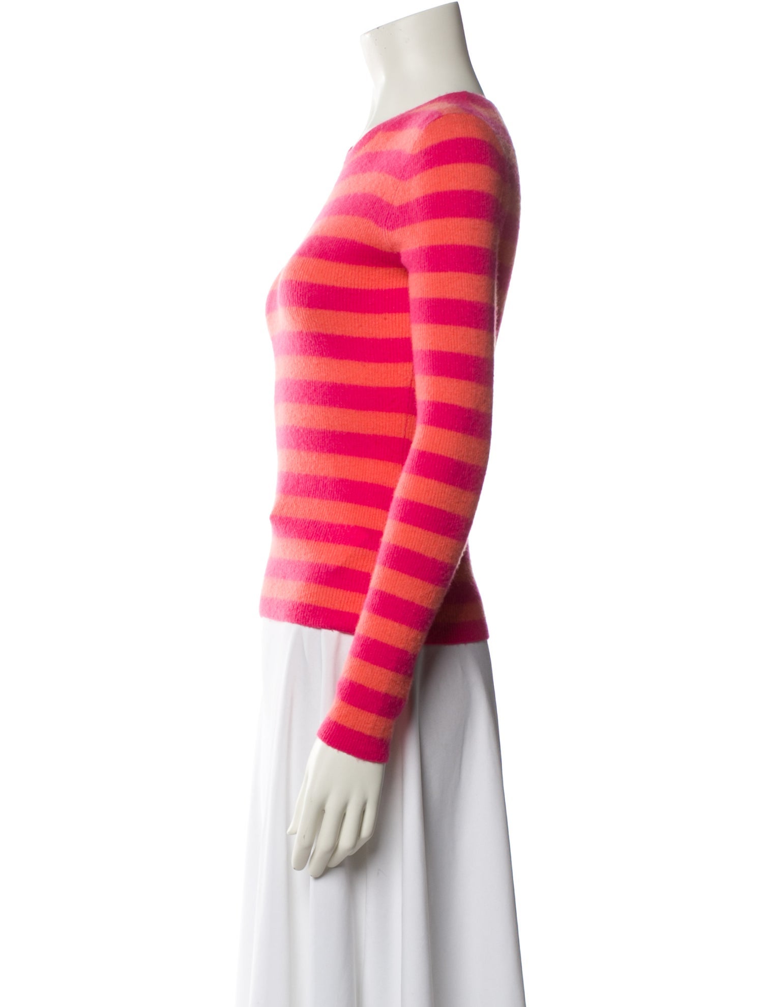 Michael Kors Collection Striped Crew Neck Sweater