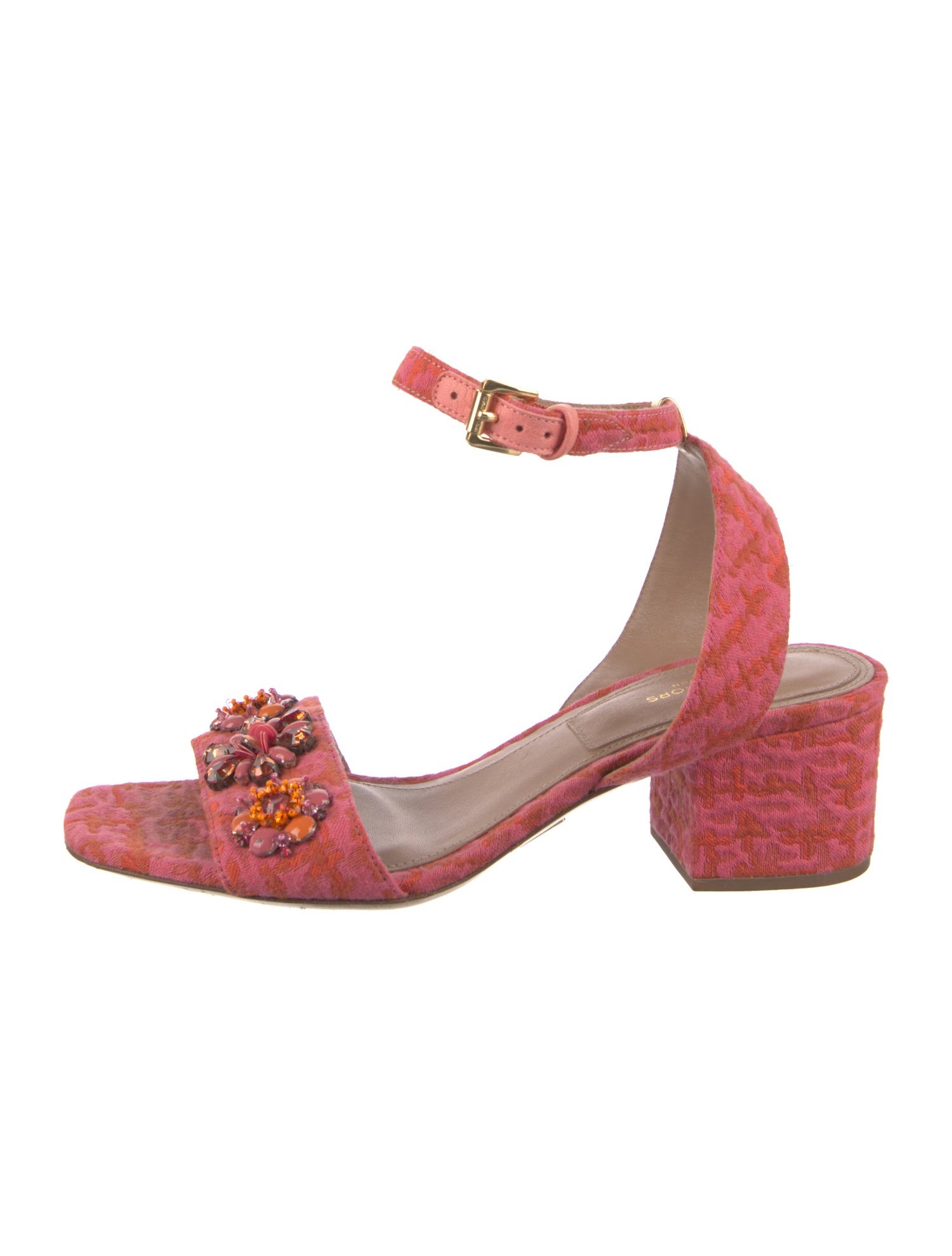 Michael Kors Collection Crystal Embellishments Sandals