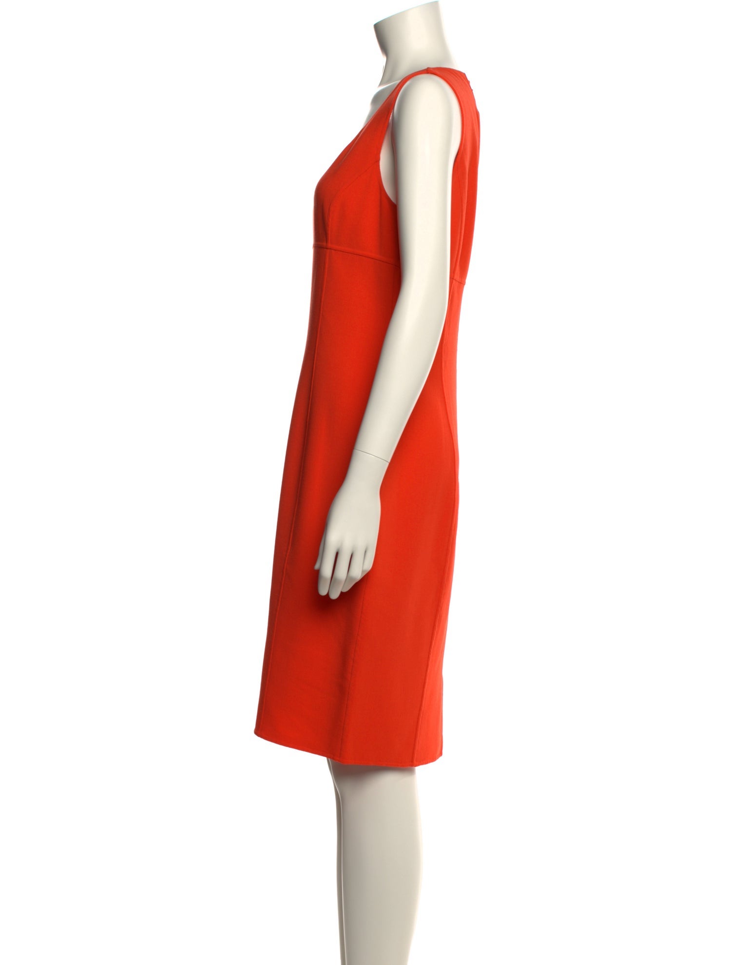 Michael Kors Collection Scoop Neck Midi Length Dress