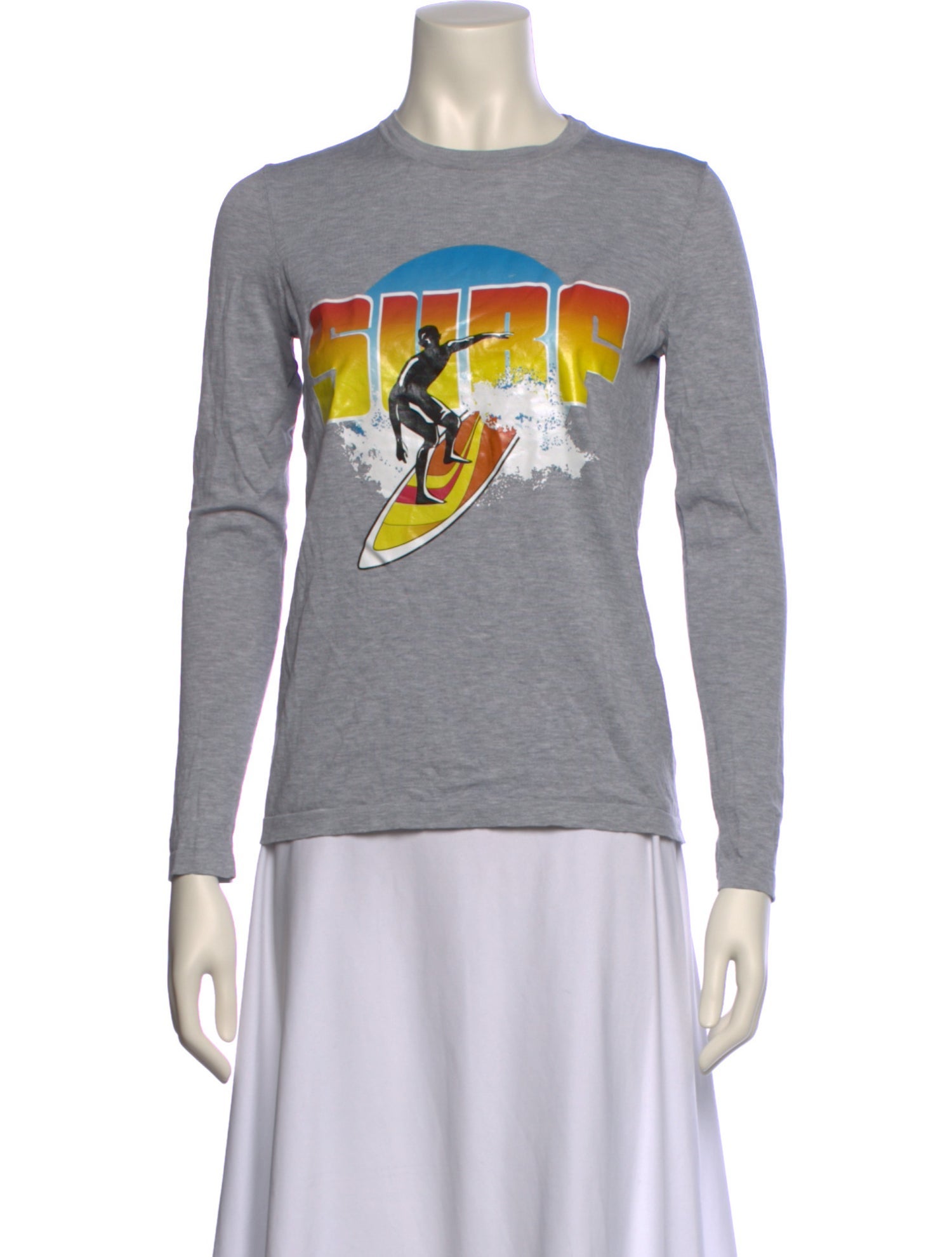 Michael Kors Collection Graphic Print Crew Neck T-Shirt