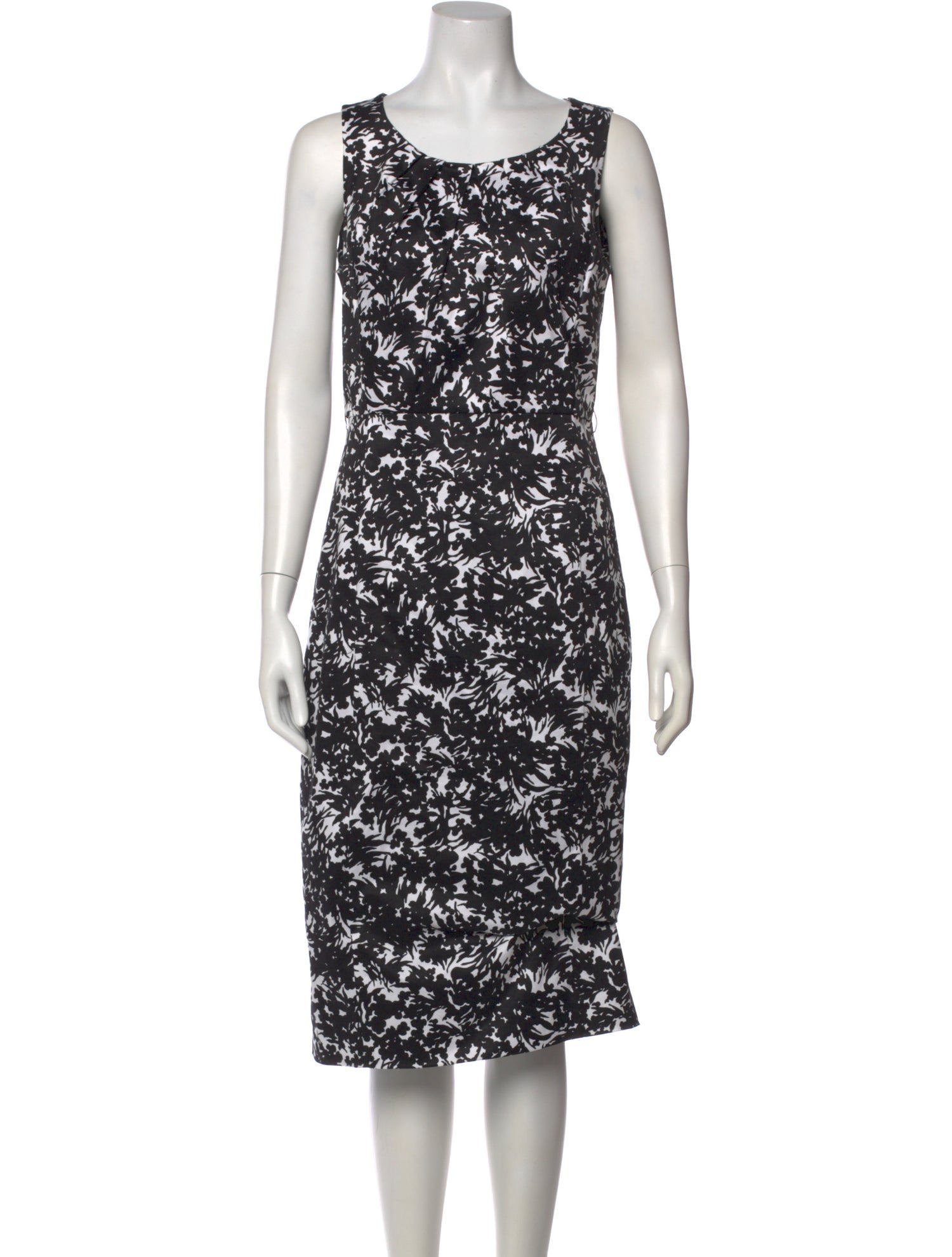 Michael Kors Collection Printed Midi Length Dress