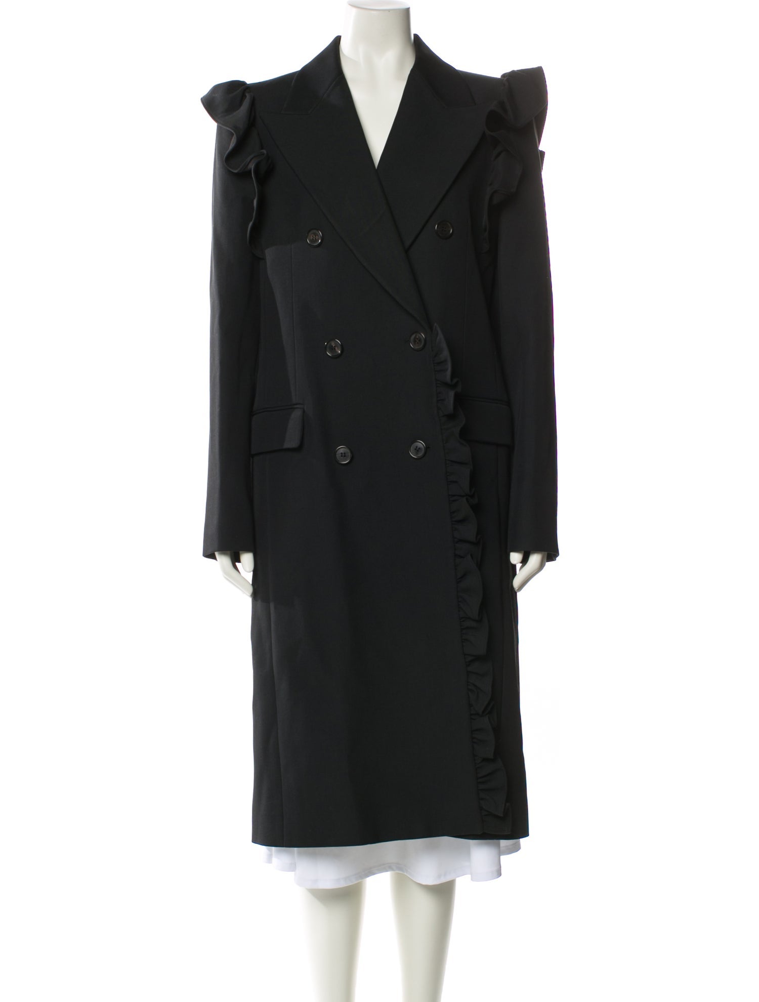 Michael Kors Collection Virgin Wool Trench Coat