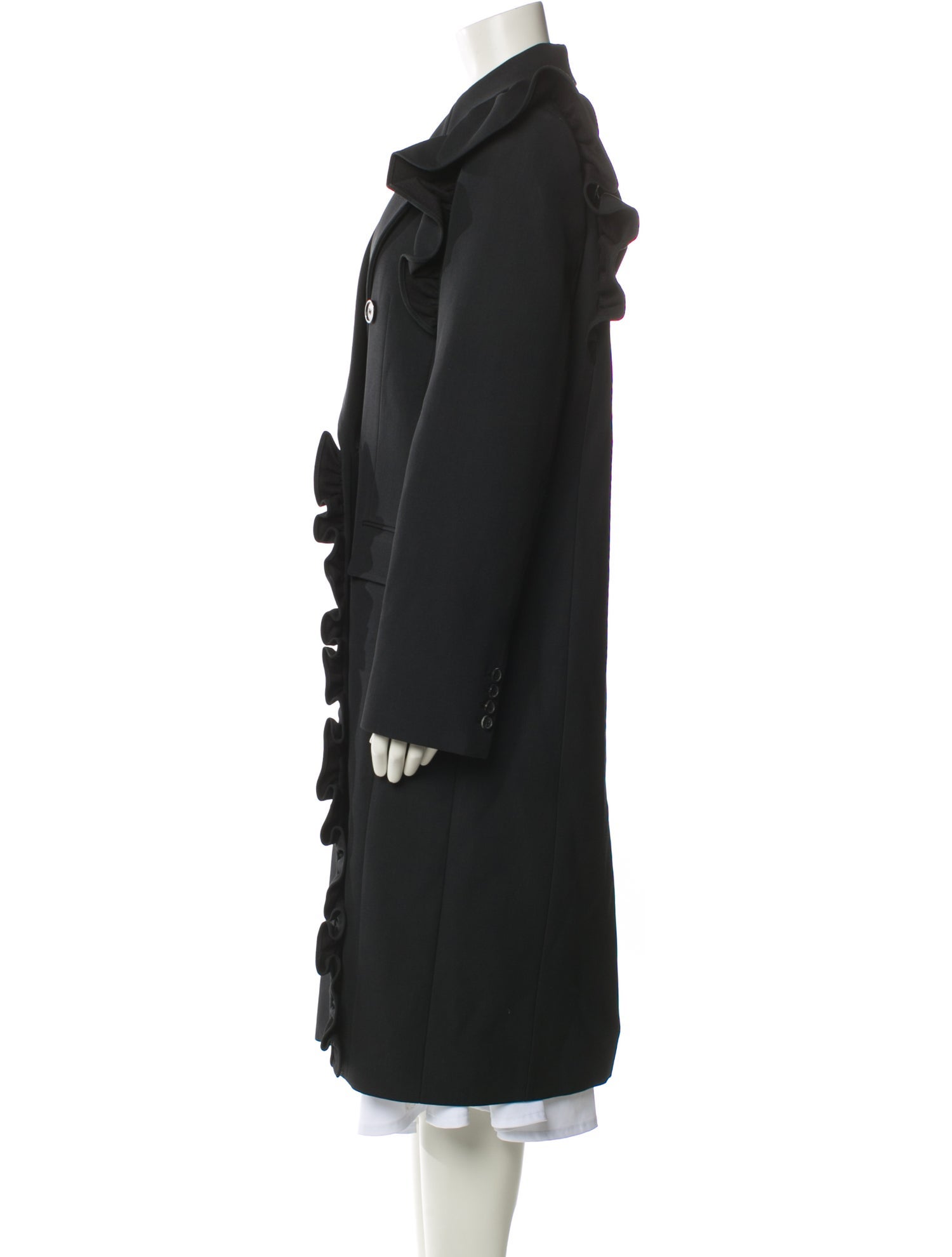 Michael Kors Collection Virgin Wool Trench Coat