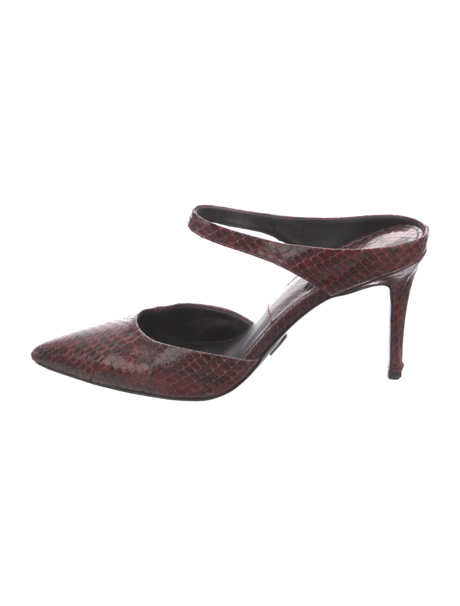 Michael Kors Collection Leather Animal Print Mules