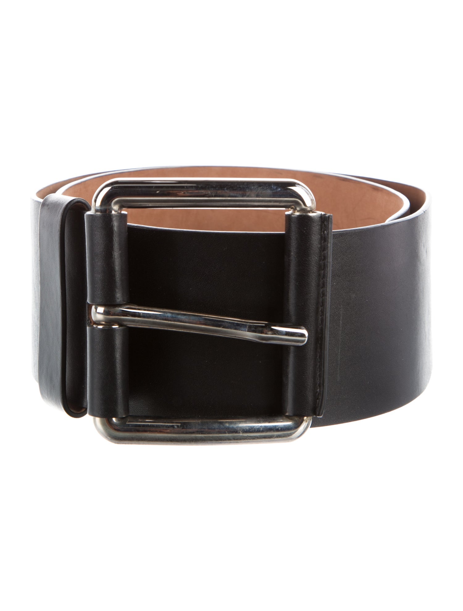 Michael Kors Collection Wide Leather Waist Belt