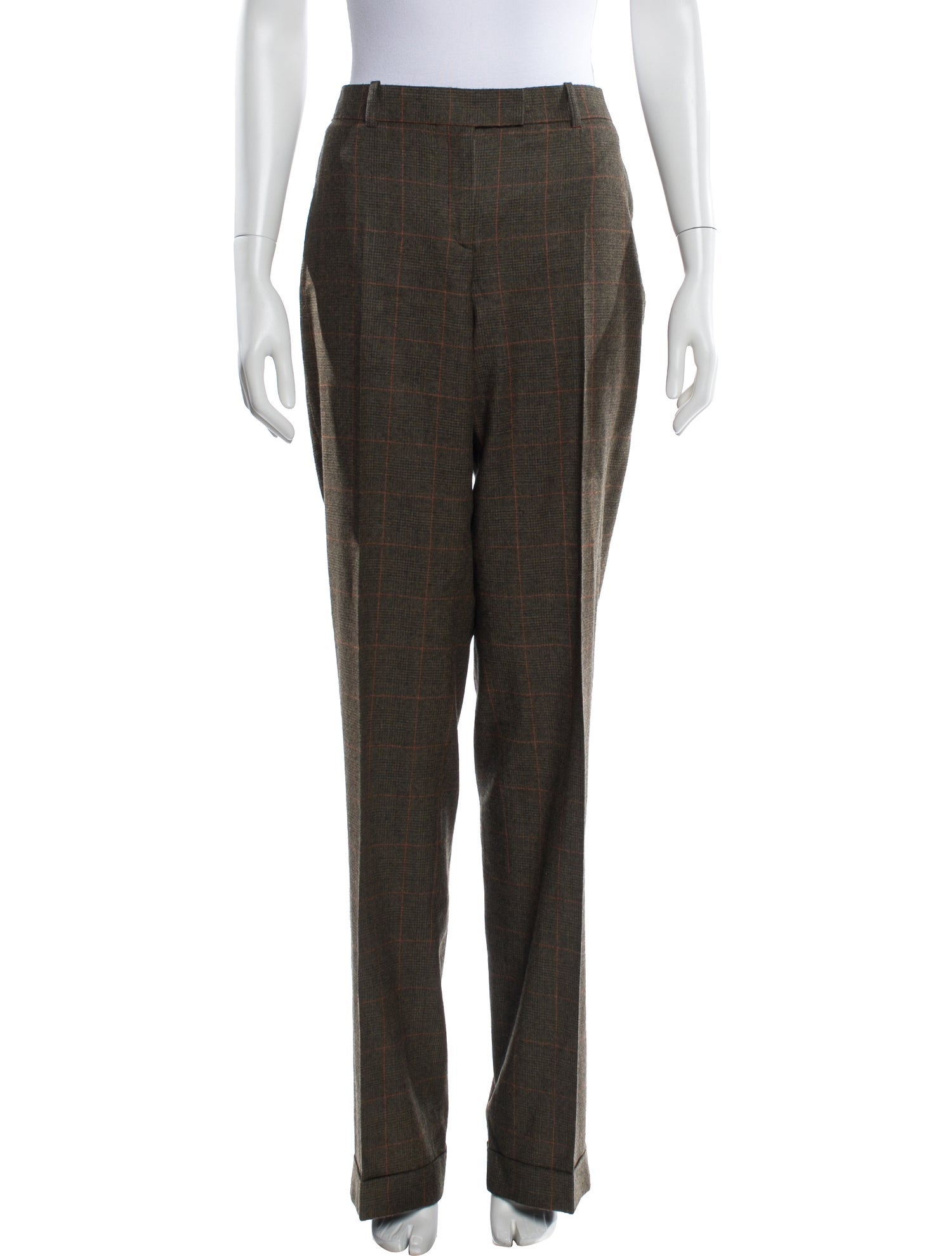 Michael Kors Collection Virgin Wool Straight Leg Pants