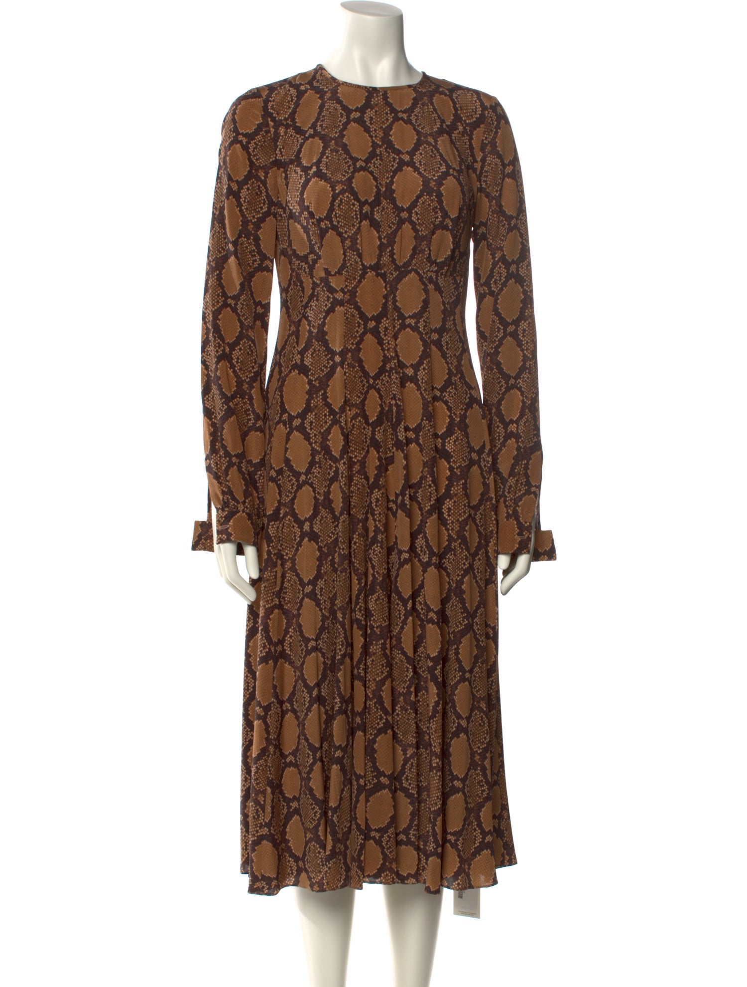 Michael Kors Collection Silk Midi Length Dress