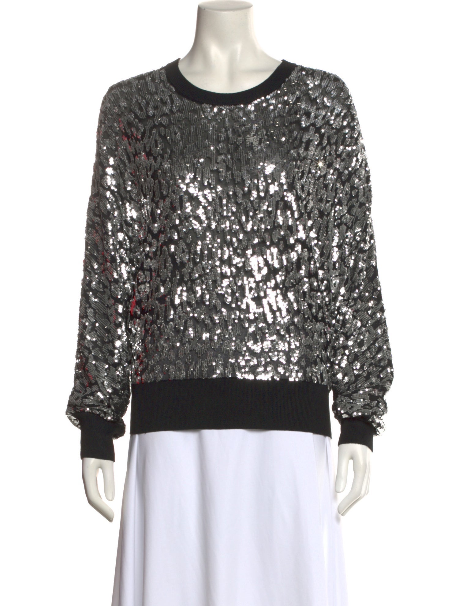 Michael Kors Collection Crew Neck Long Sleeve Sweatshirt