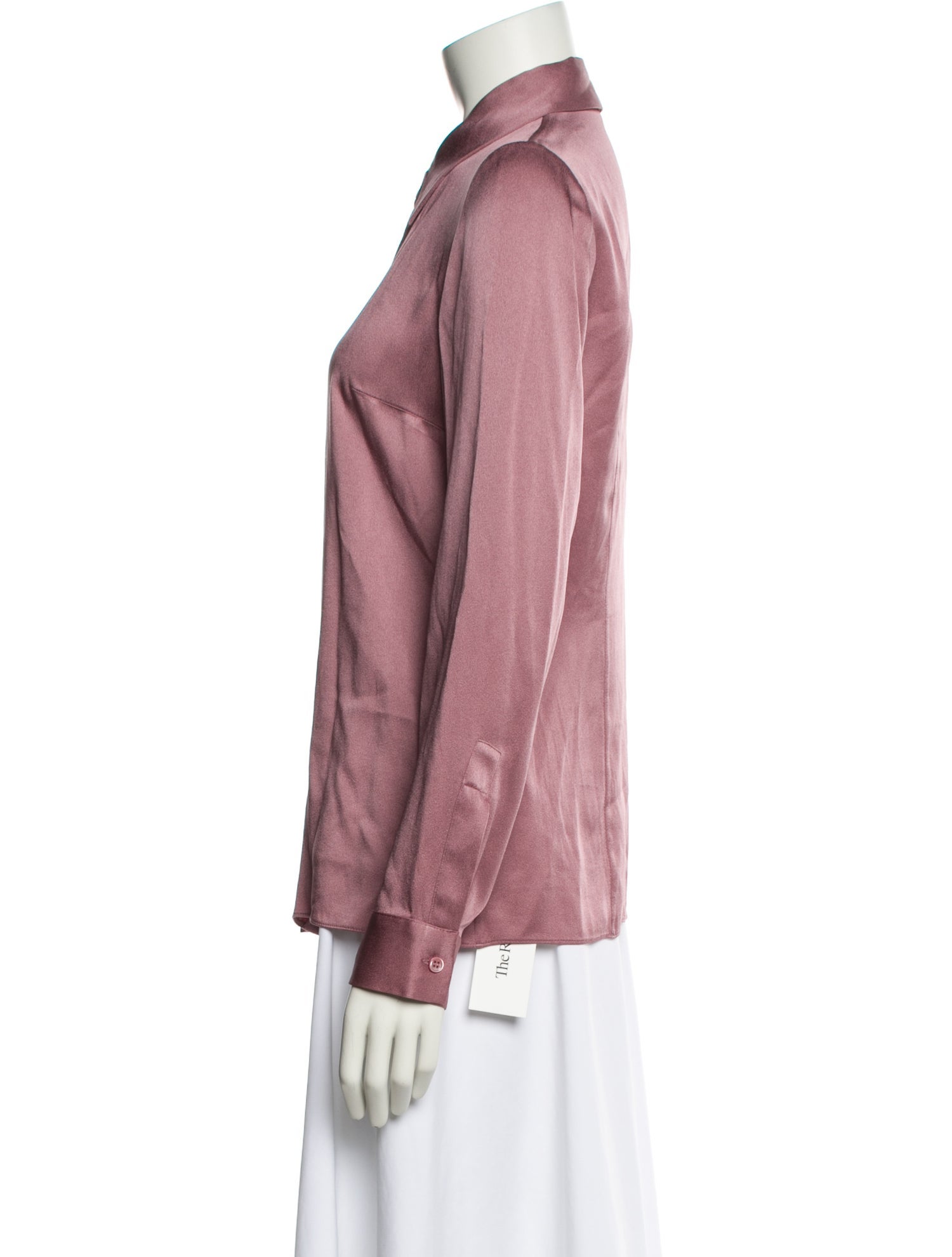 Michael Kors Collection Long Sleeve Button-Up Top