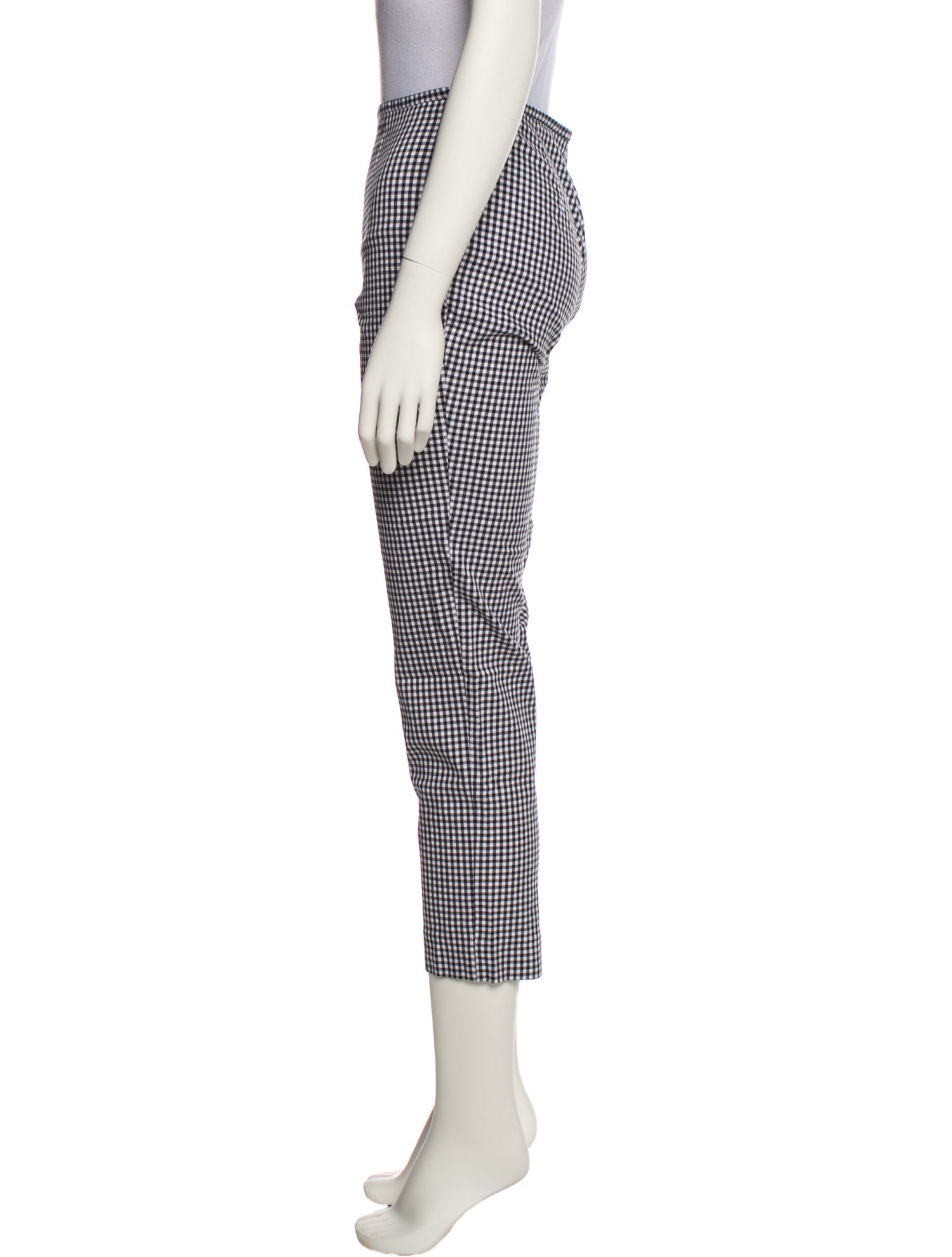 Michael Kors Collection Plaid Print Straight Leg Pants
