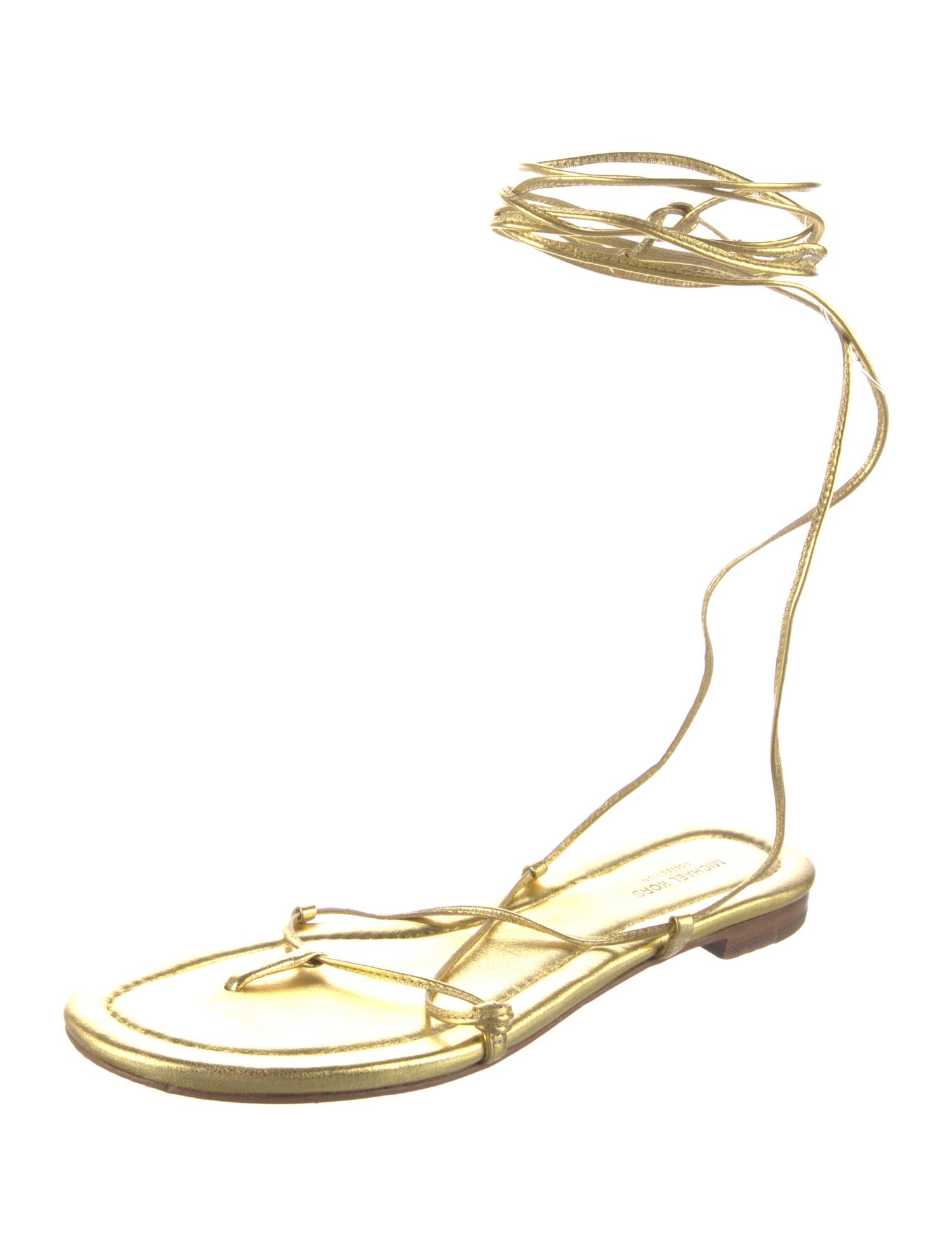 Michael Kors Collection Leather Gladiator Sandals