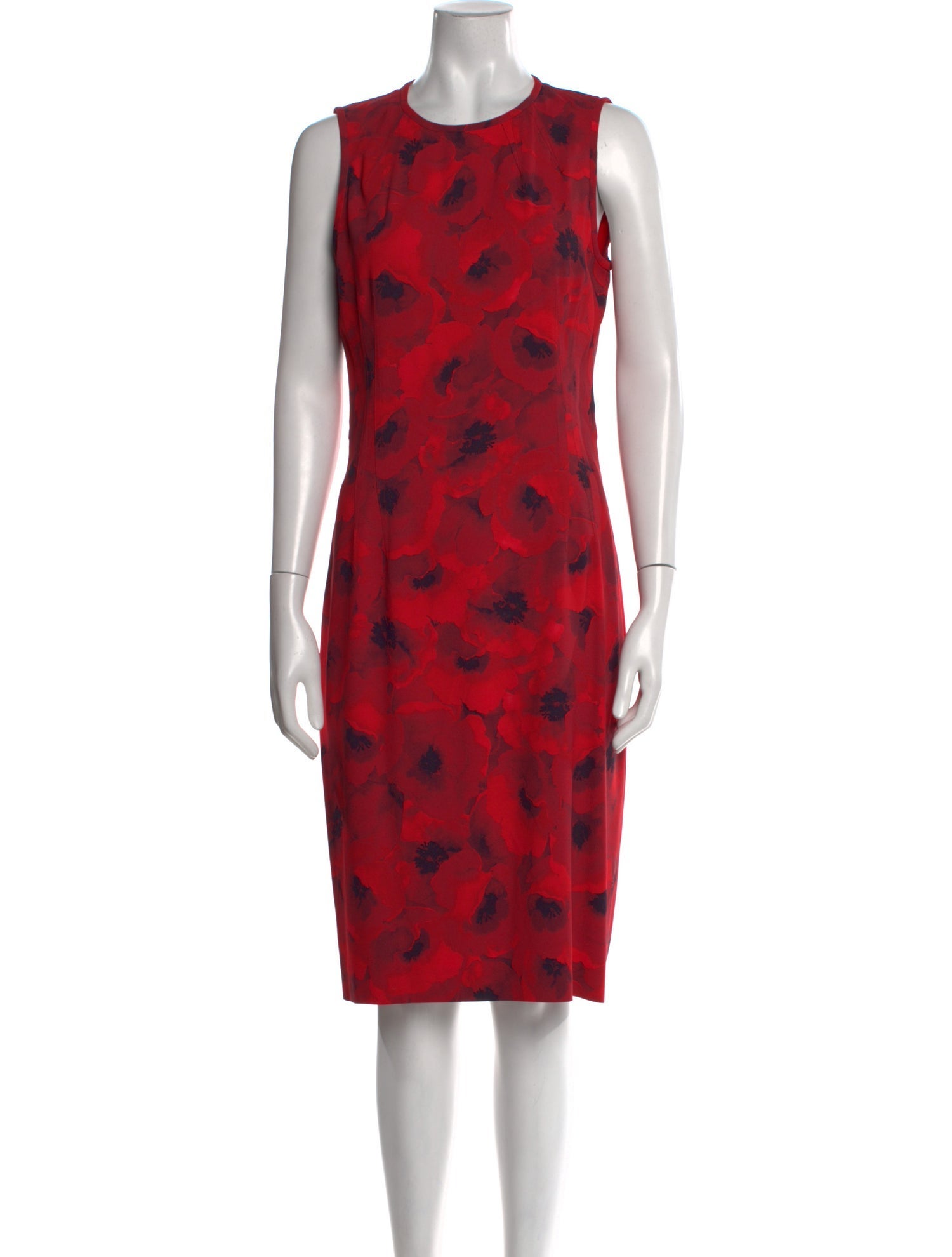 Michael Kors Collection Virgin Wool Midi Length Dress