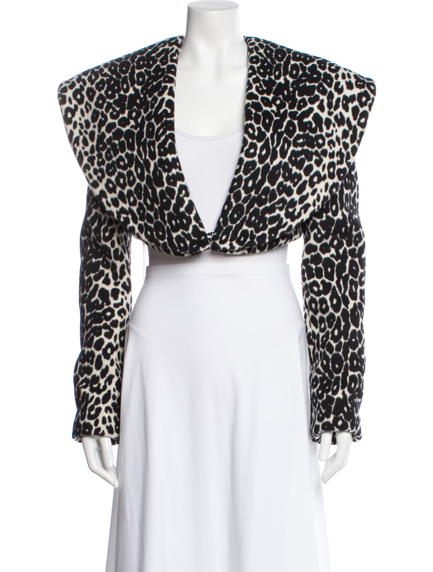 Michael Kors Collection Virgin Wool Animal Print Evening Jacket w/ Tags