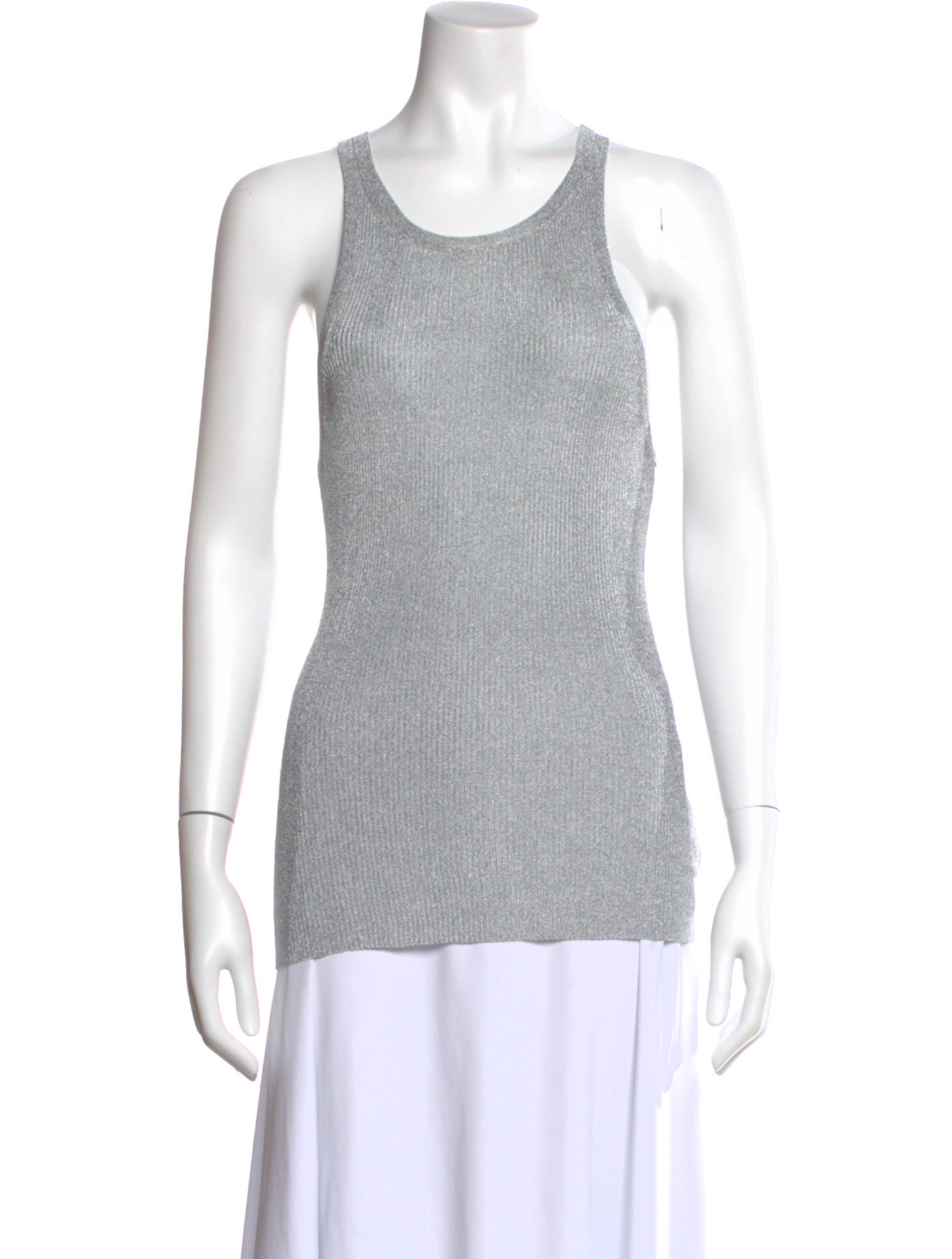Michael Kors Collection Scoop Neck Sleeveless Top