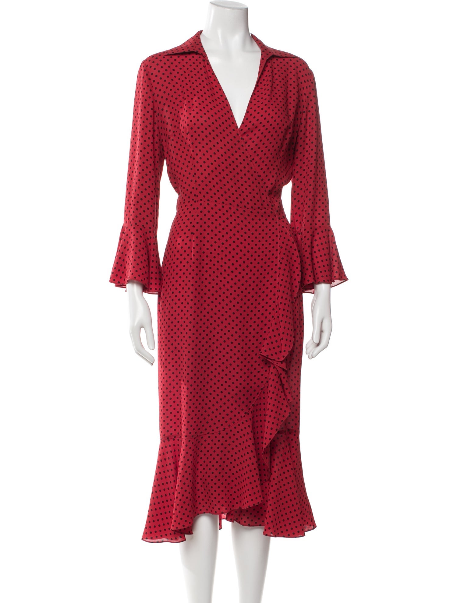 Michael Kors Collection Silk Midi Length Dress