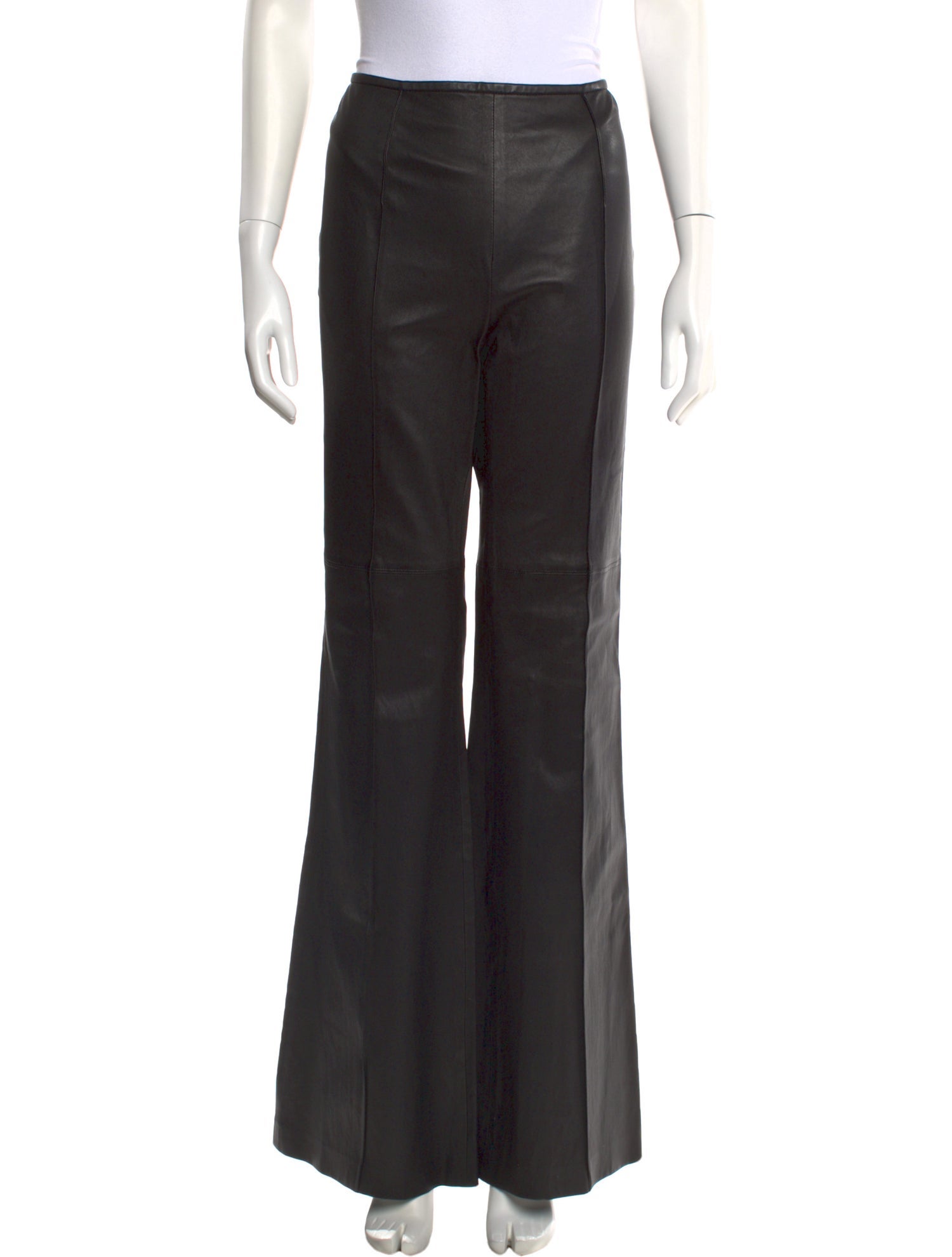 Michael Kors Collection Lamb Leather Wide Leg Pants w/ Tags