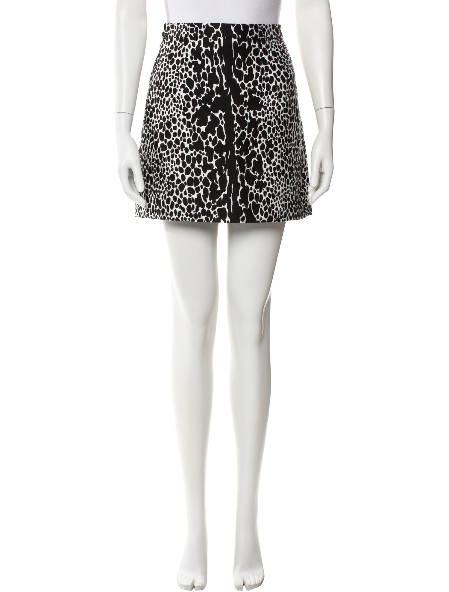 Michael Kors Collection Animal Print Mini Skirt