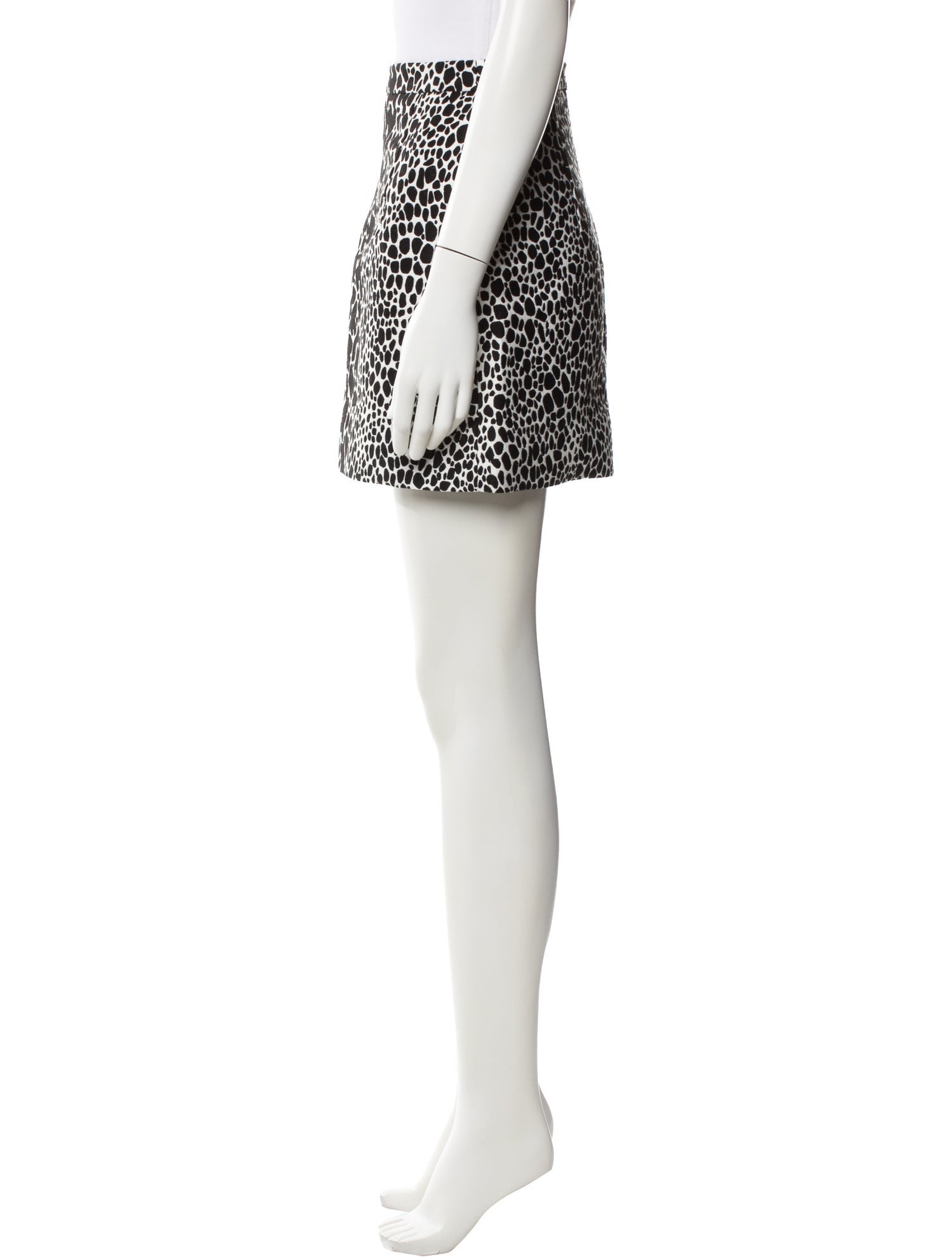 Michael Kors Collection Animal Print Mini Skirt