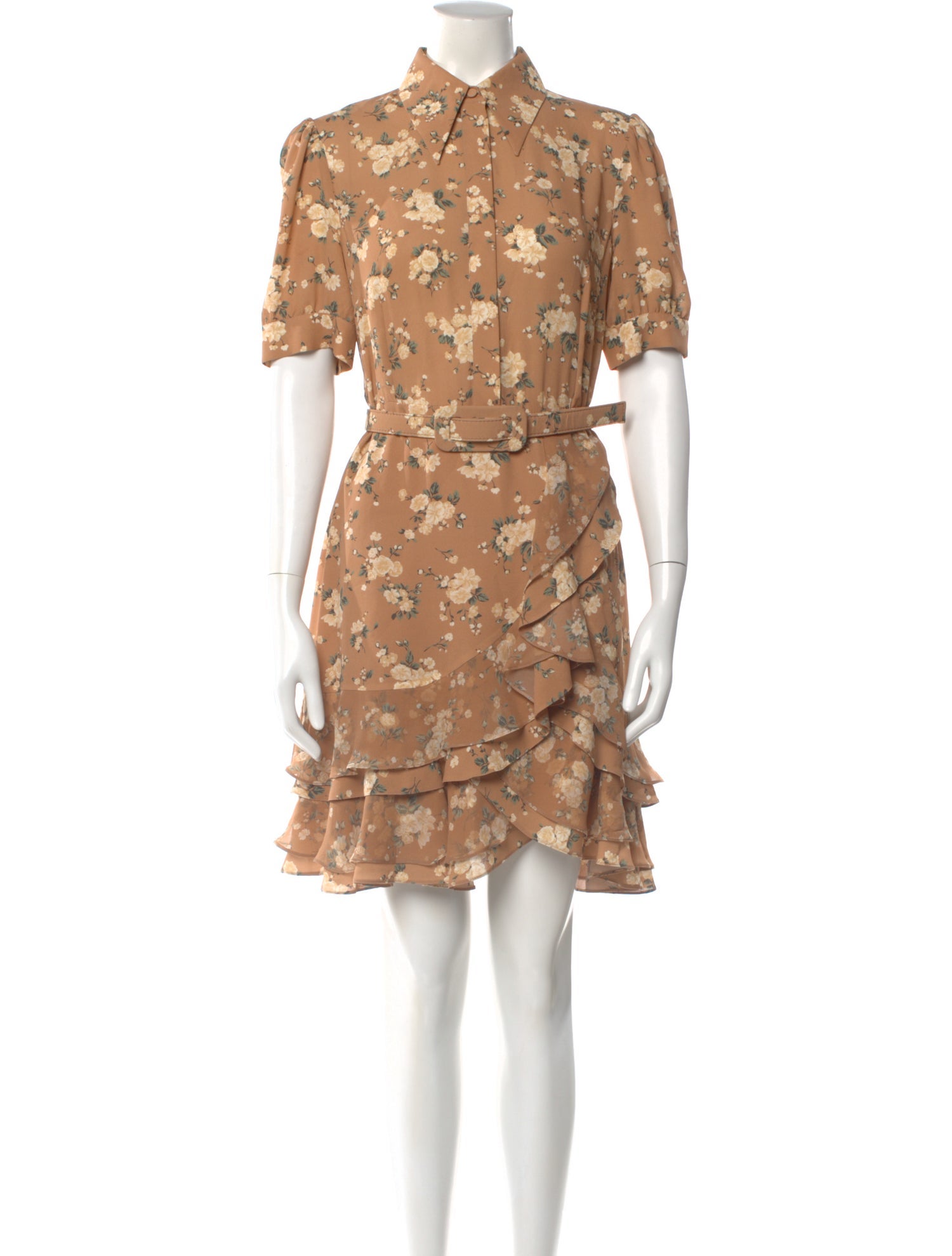 Michael Kors Collection Floral Print Mini Dress