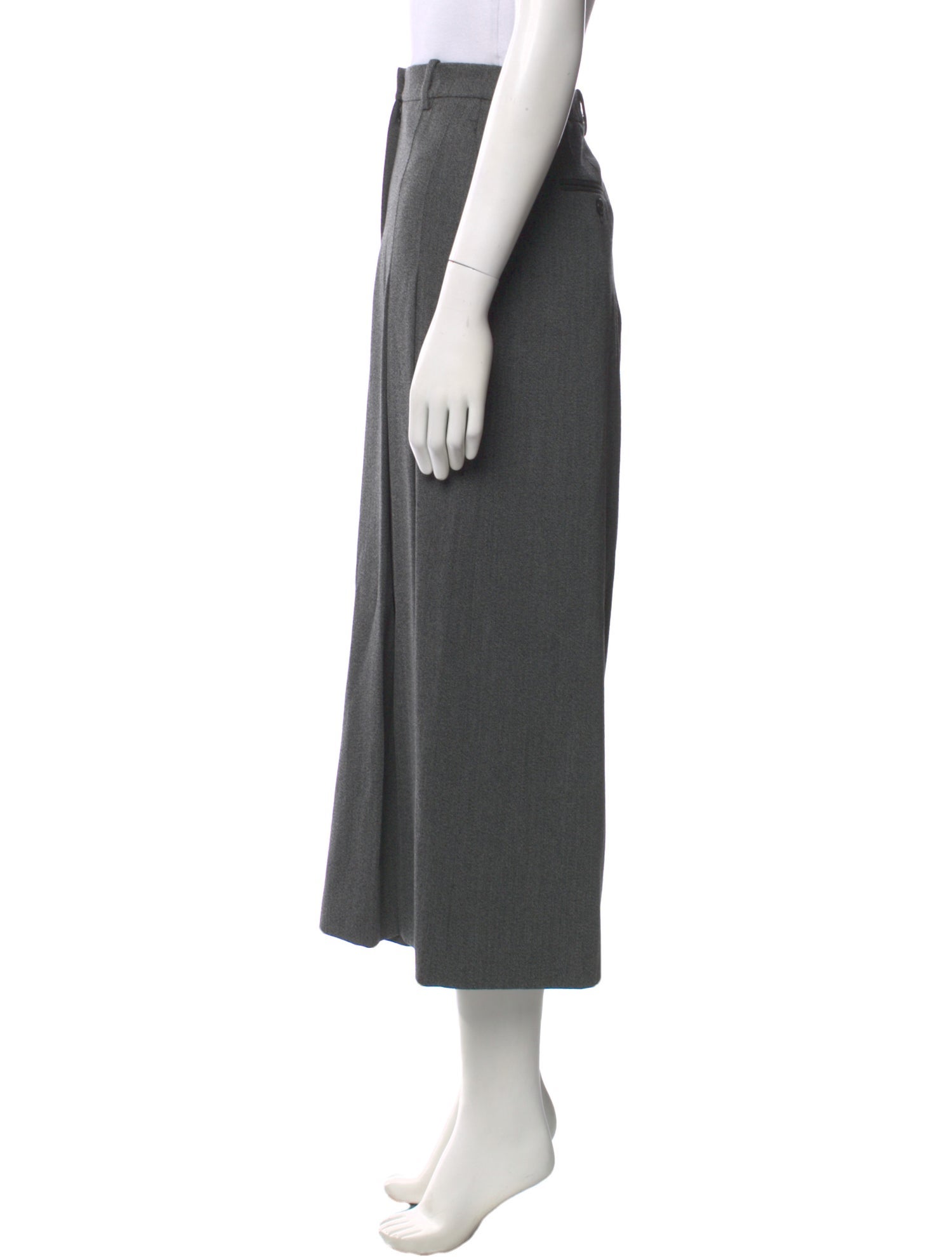 Michael Kors Collection Virgin Wool Wide Leg Pants