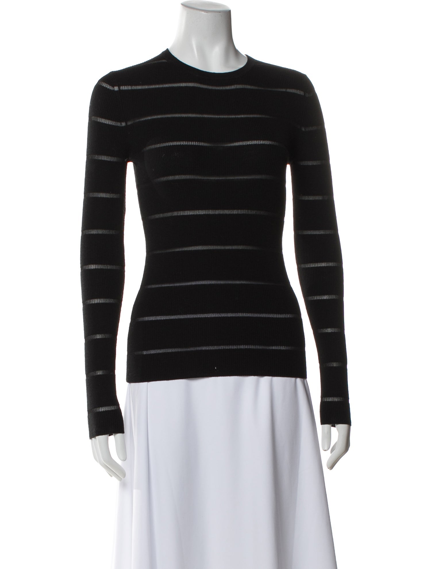 Michael Kors Collection Merino Wool Striped Sweater