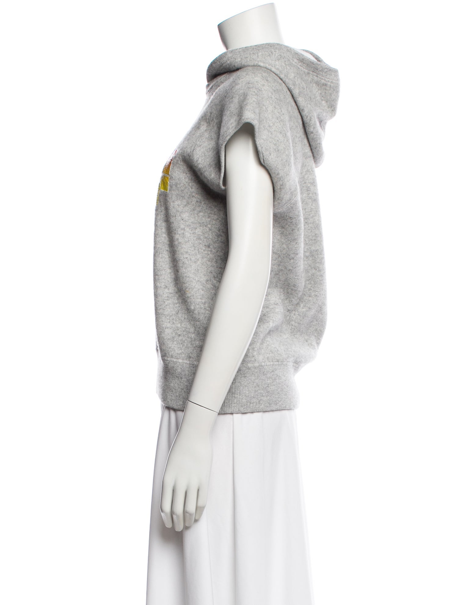 Michael Kors Collection Graphic Print Crew Neck Hoodie