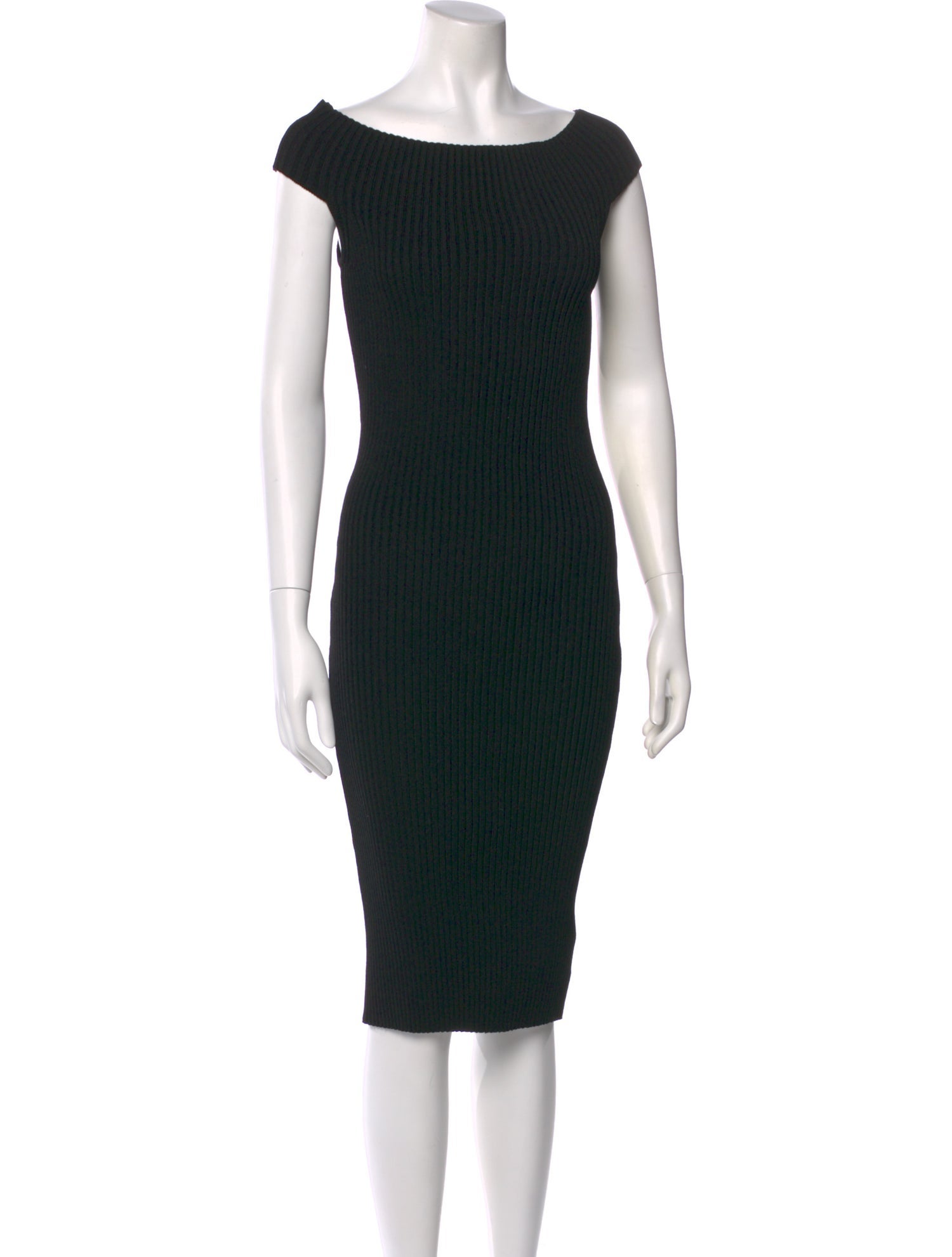 Michael Kors Collection Bateau Neckline Knee-Length Dress