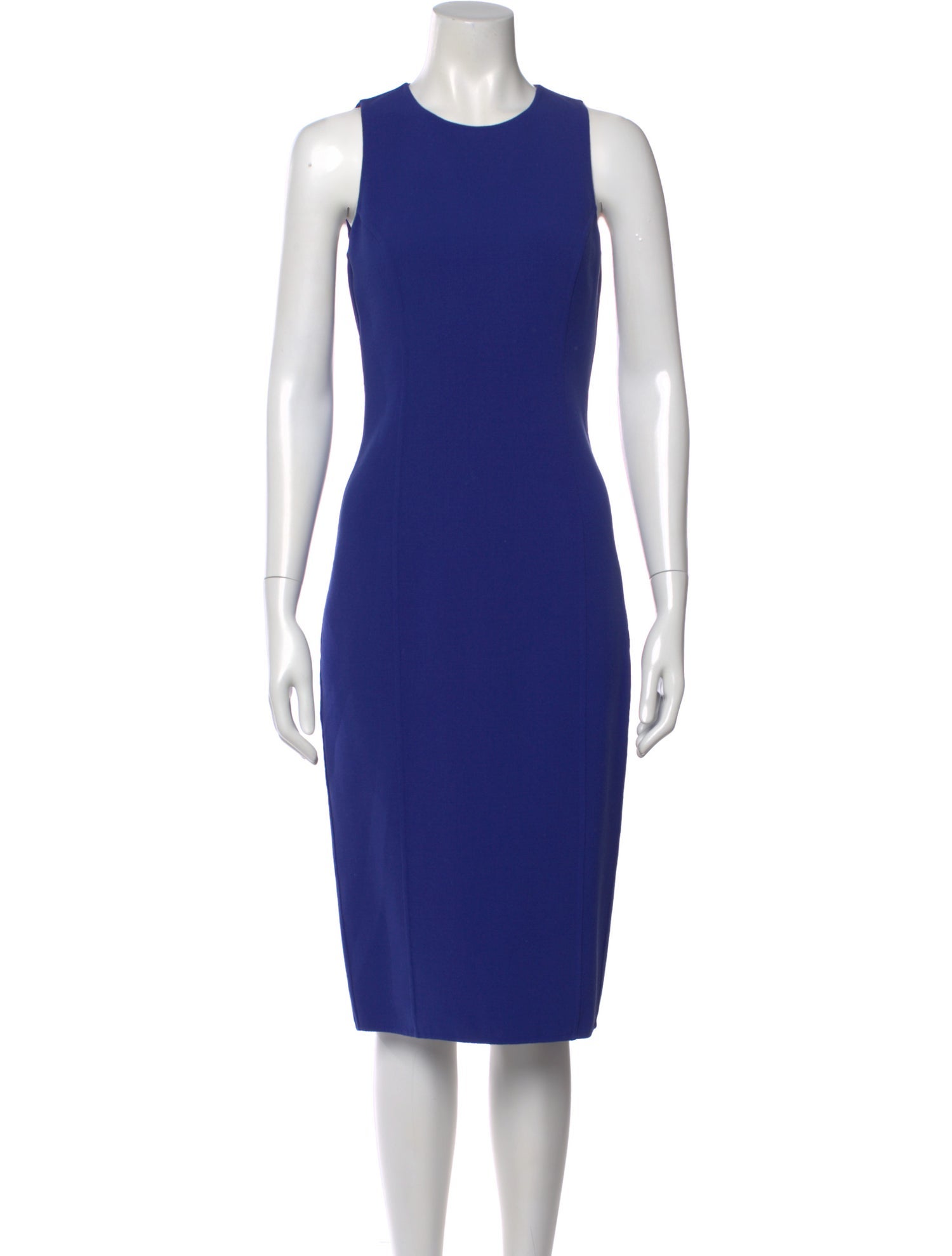 Michael Kors Collection Virgin Wool Midi Length Dress