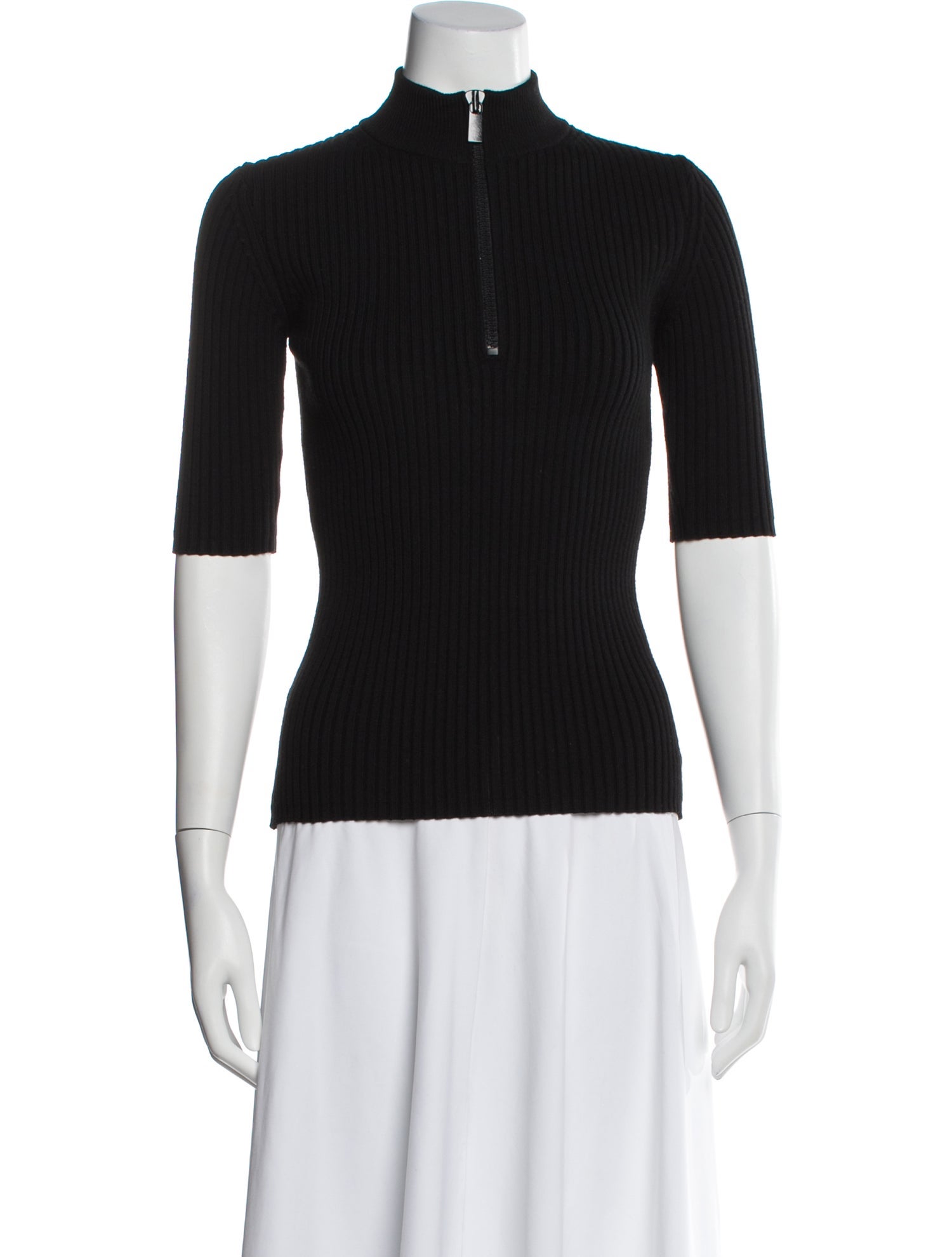Michael Kors Collection Merino Wool Mock Neck Sweater