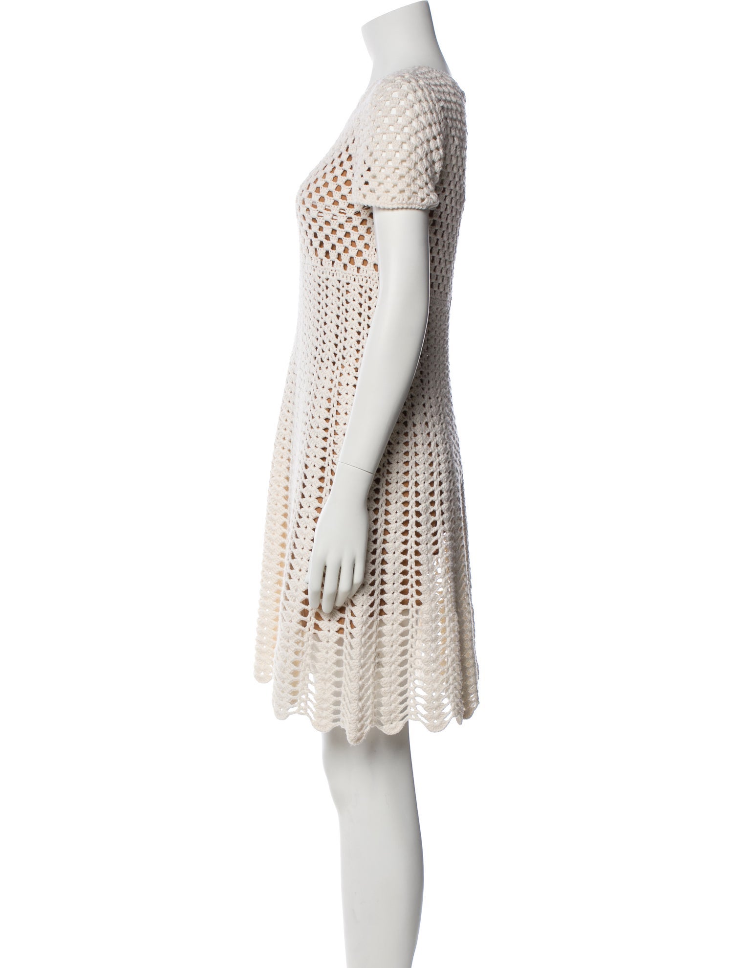 Michael Kors Collection Scoop Neck Mini Dress