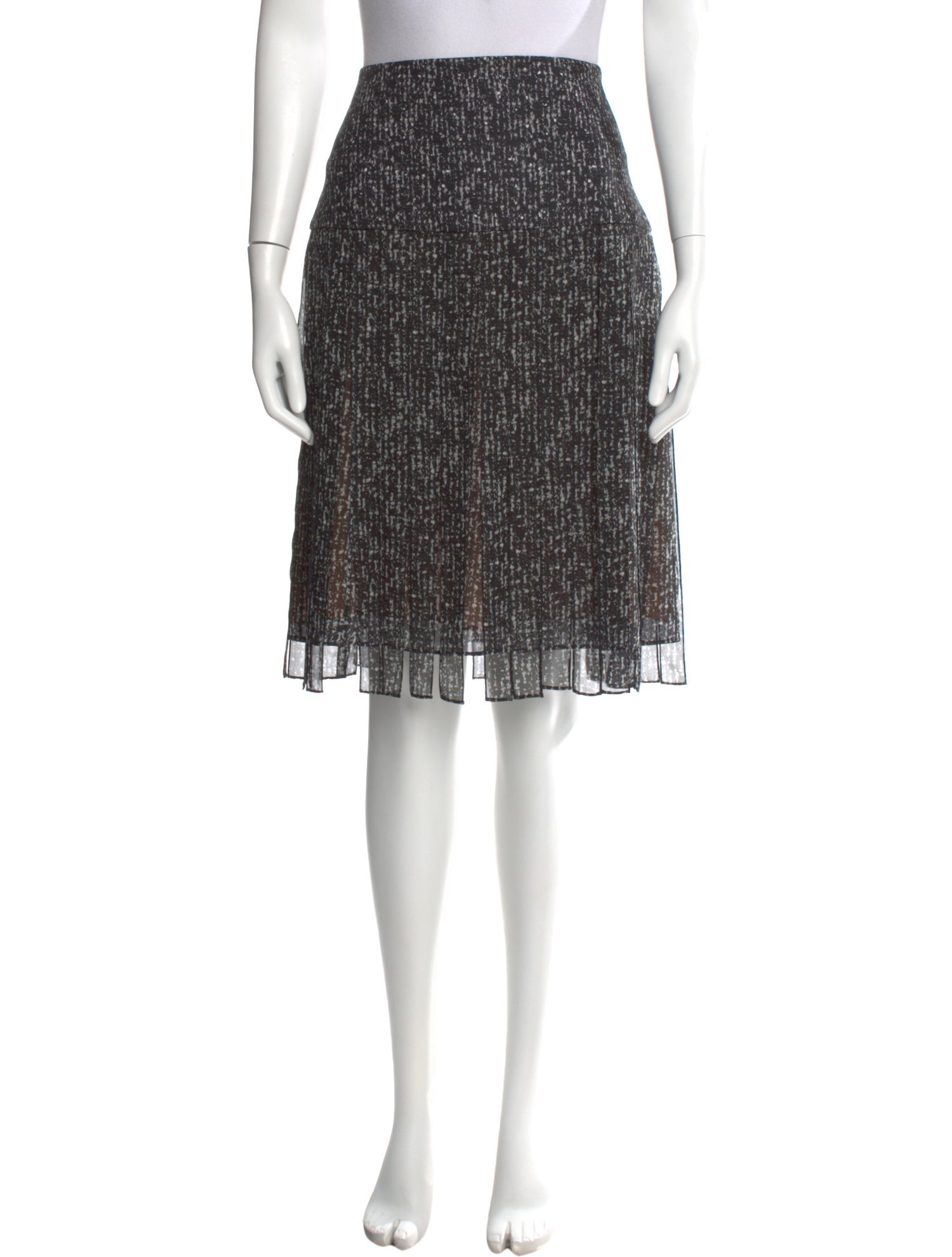 Michael Kors Collection Silk Knee-Length Skirt