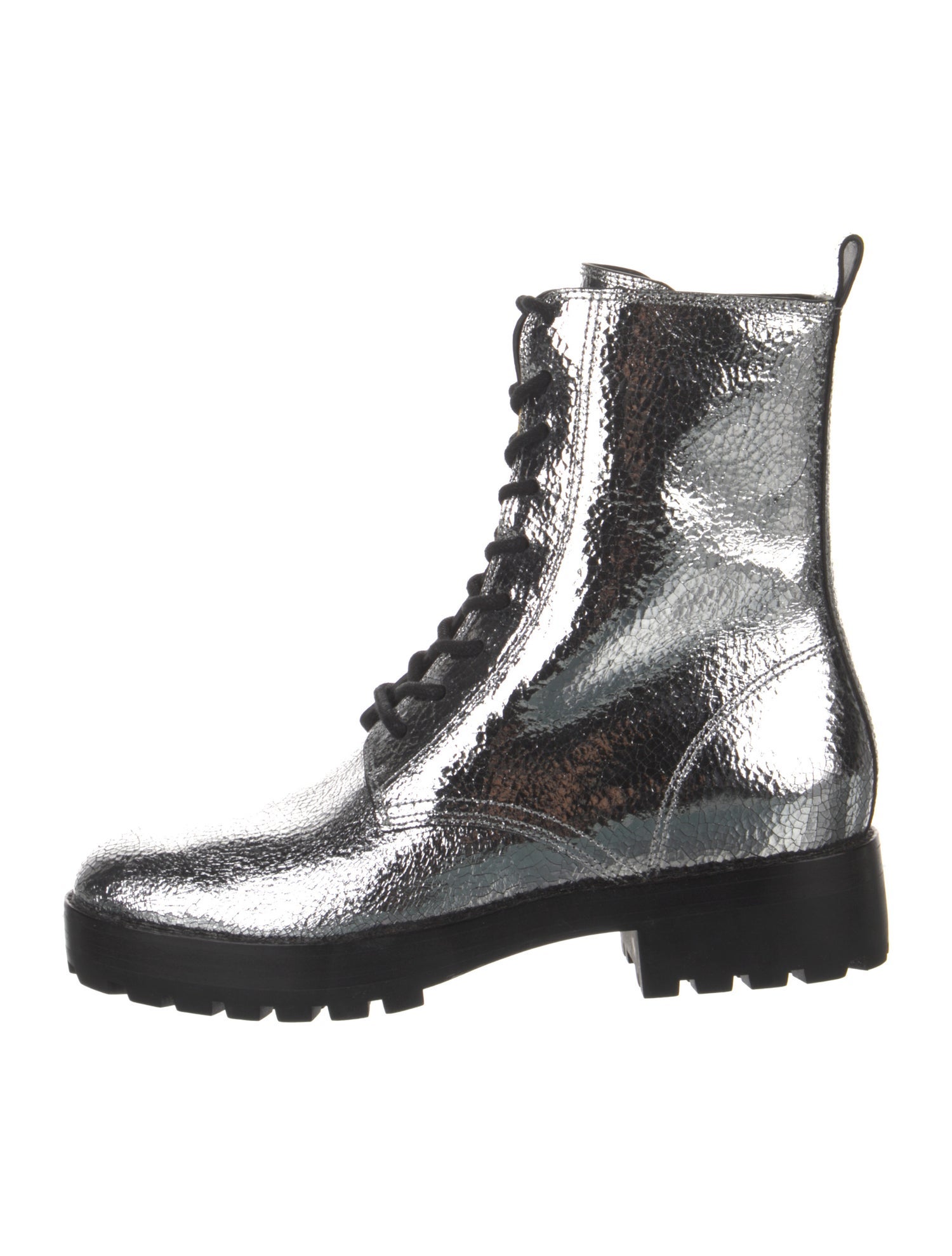 Michael Kors Collection Leather Combat Boots