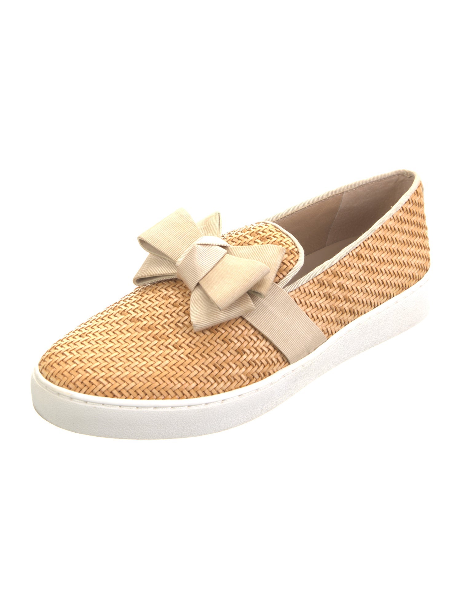 Michael Kors Collection Straw Printed Sneakers