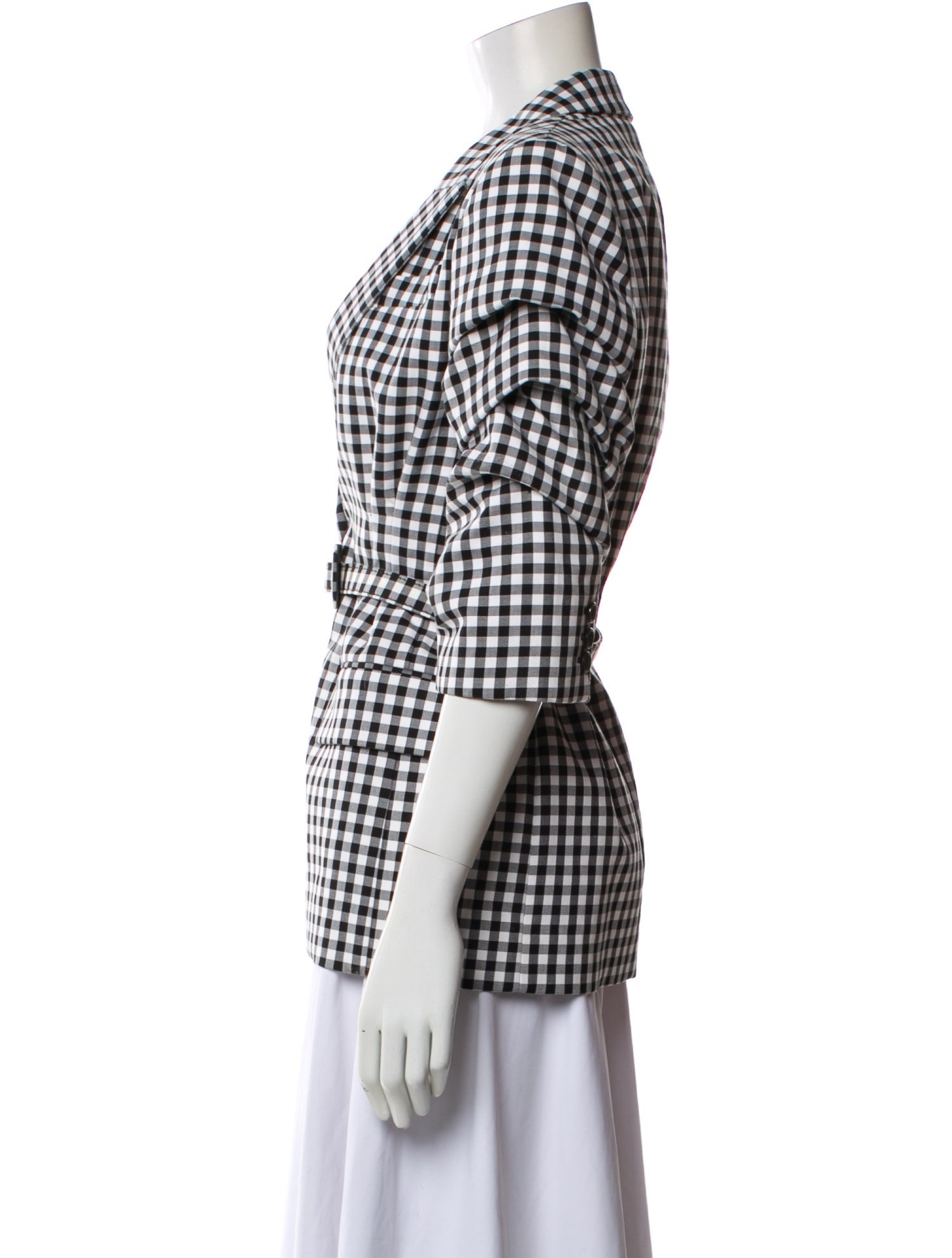 Michael Kors Collection Plaid Print Blazer