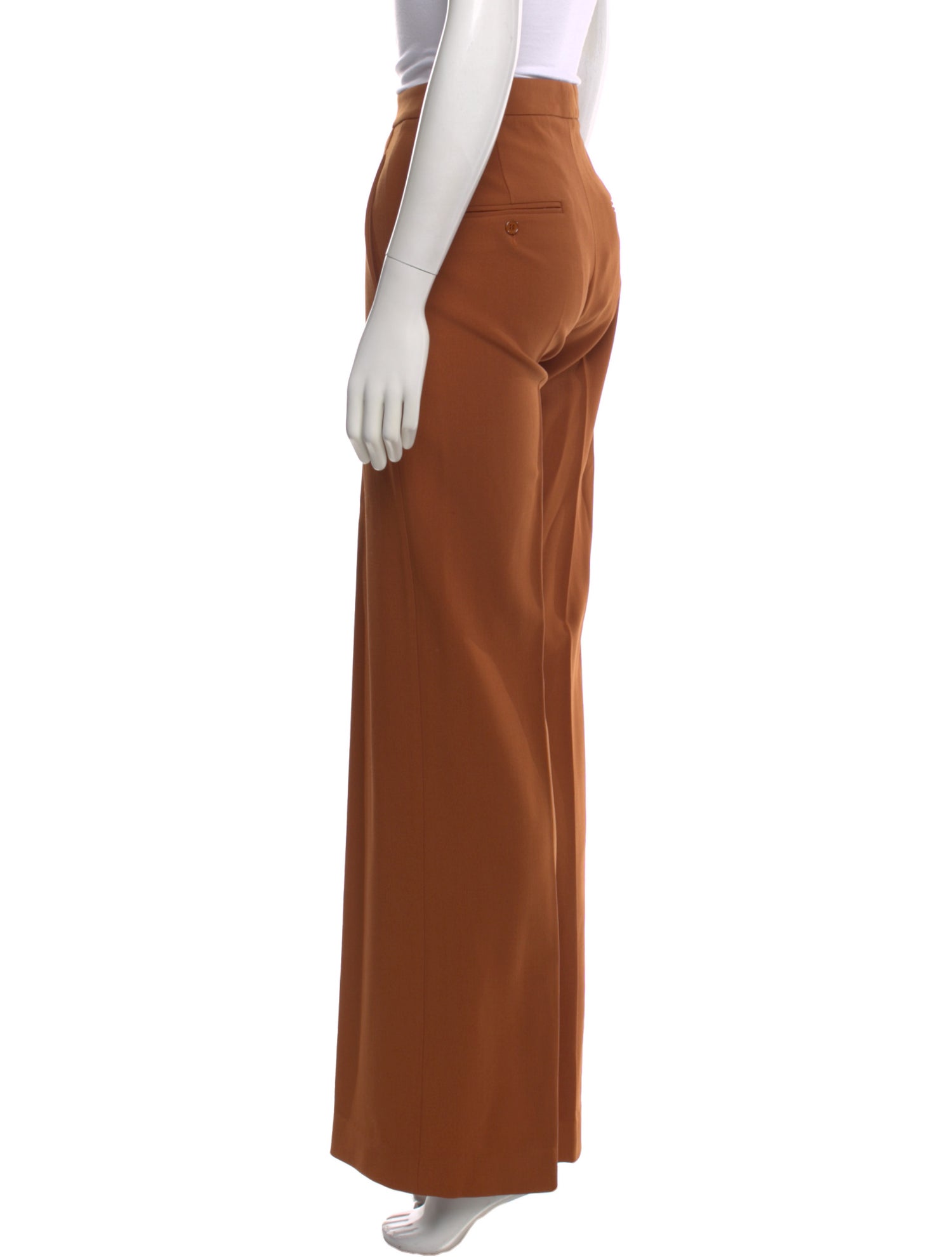 Michael Kors Collection Virgin Wool Wide Leg Pants