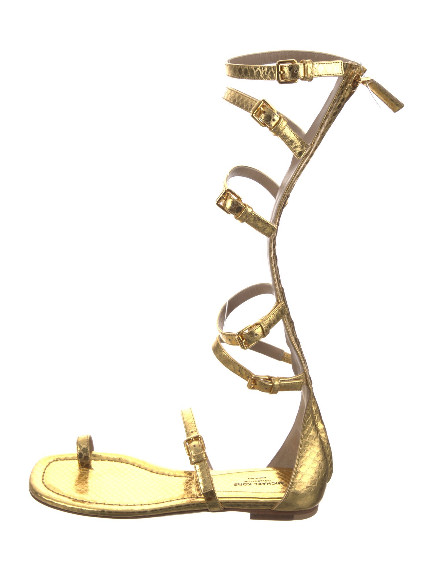 Michael Kors Collection Leather Gladiator Sandals