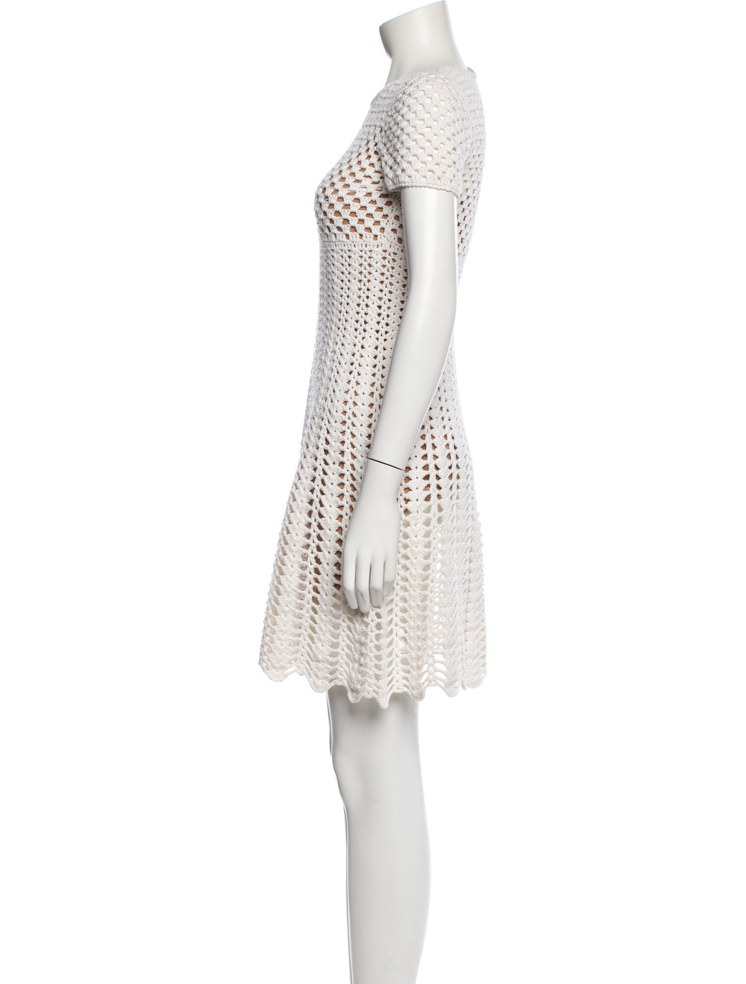 Michael Kors Collection Scoop Neck Mini Dress